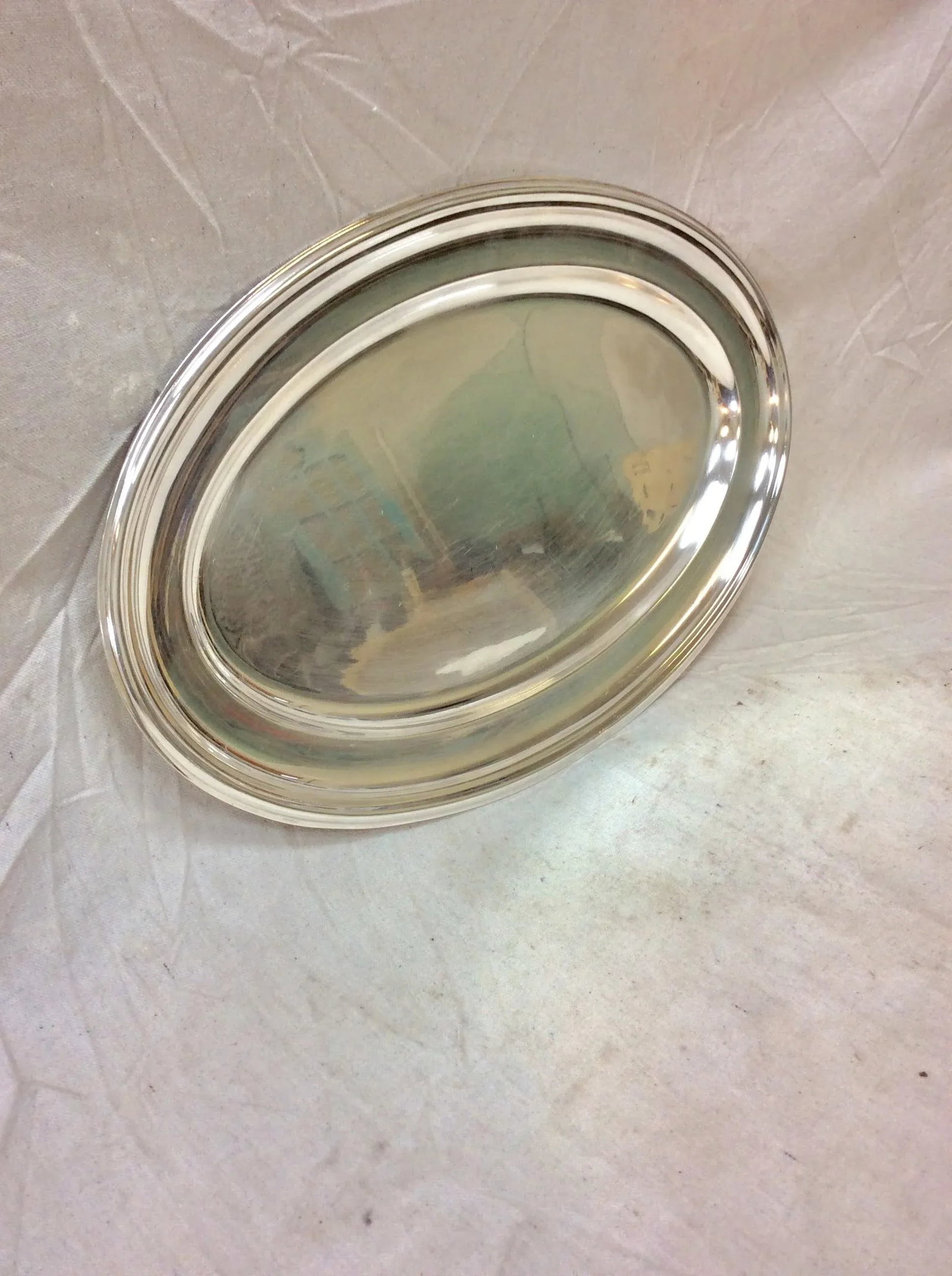 Early 20th Century French Hotel Silver Silverplate Serving Platter - 2
