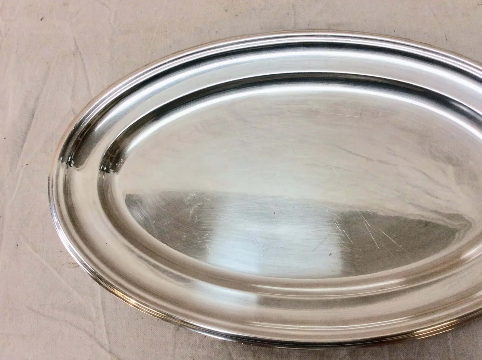 Early 20th Century French Hotel Silver Silverplate Serving Platter - 5