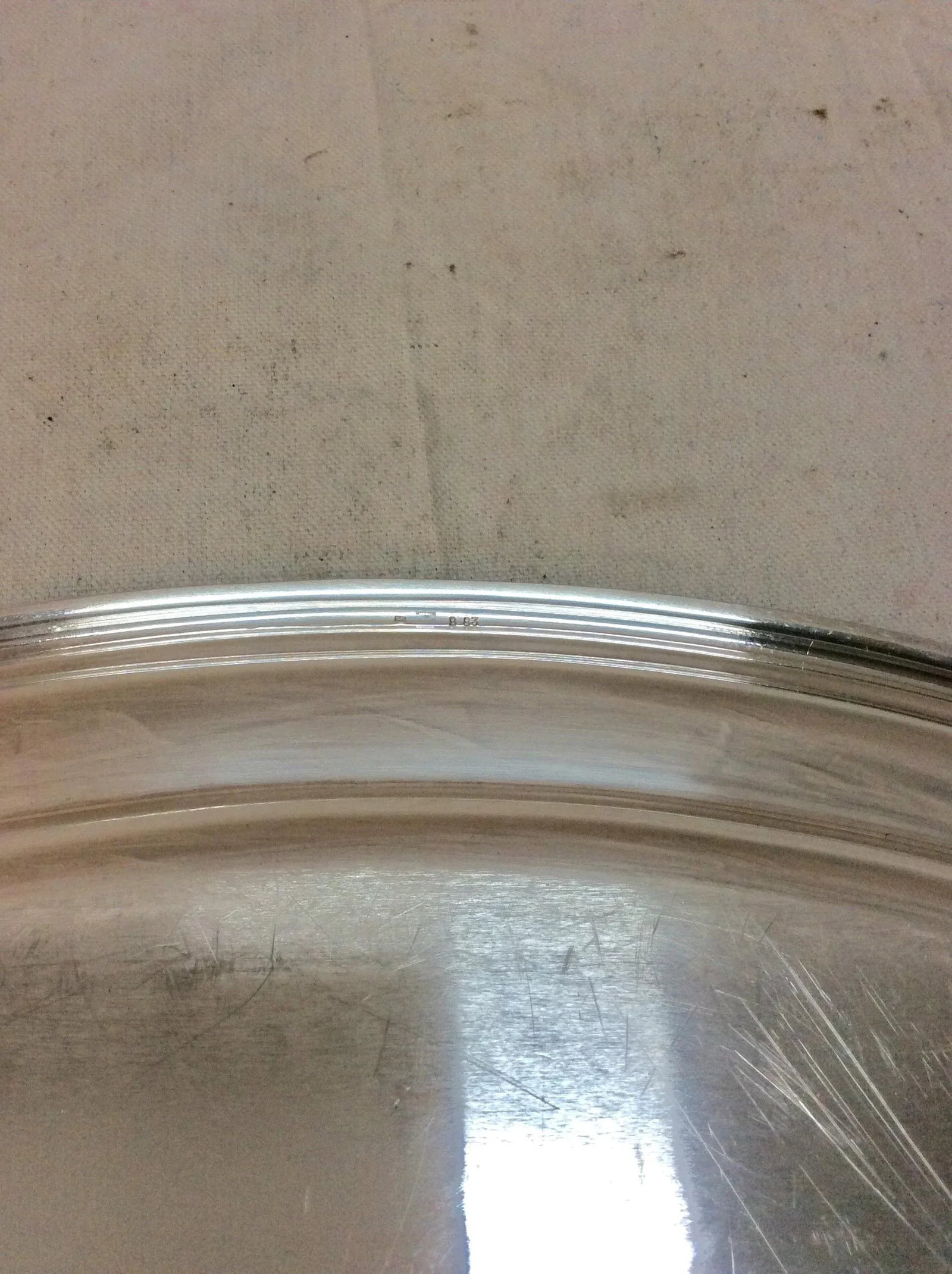 Early 20th Century French Hotel Silver Silverplate Serving Platter - 9