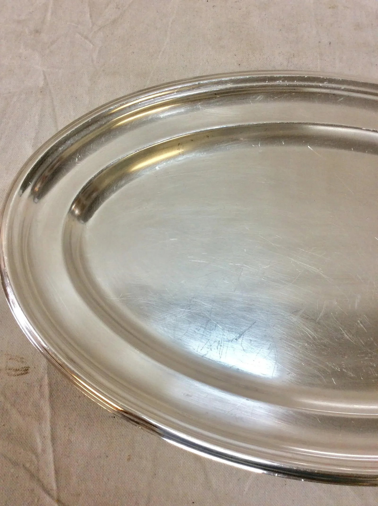 Early 20th Century French Hotel Silver Silverplate Serving Platter - 6