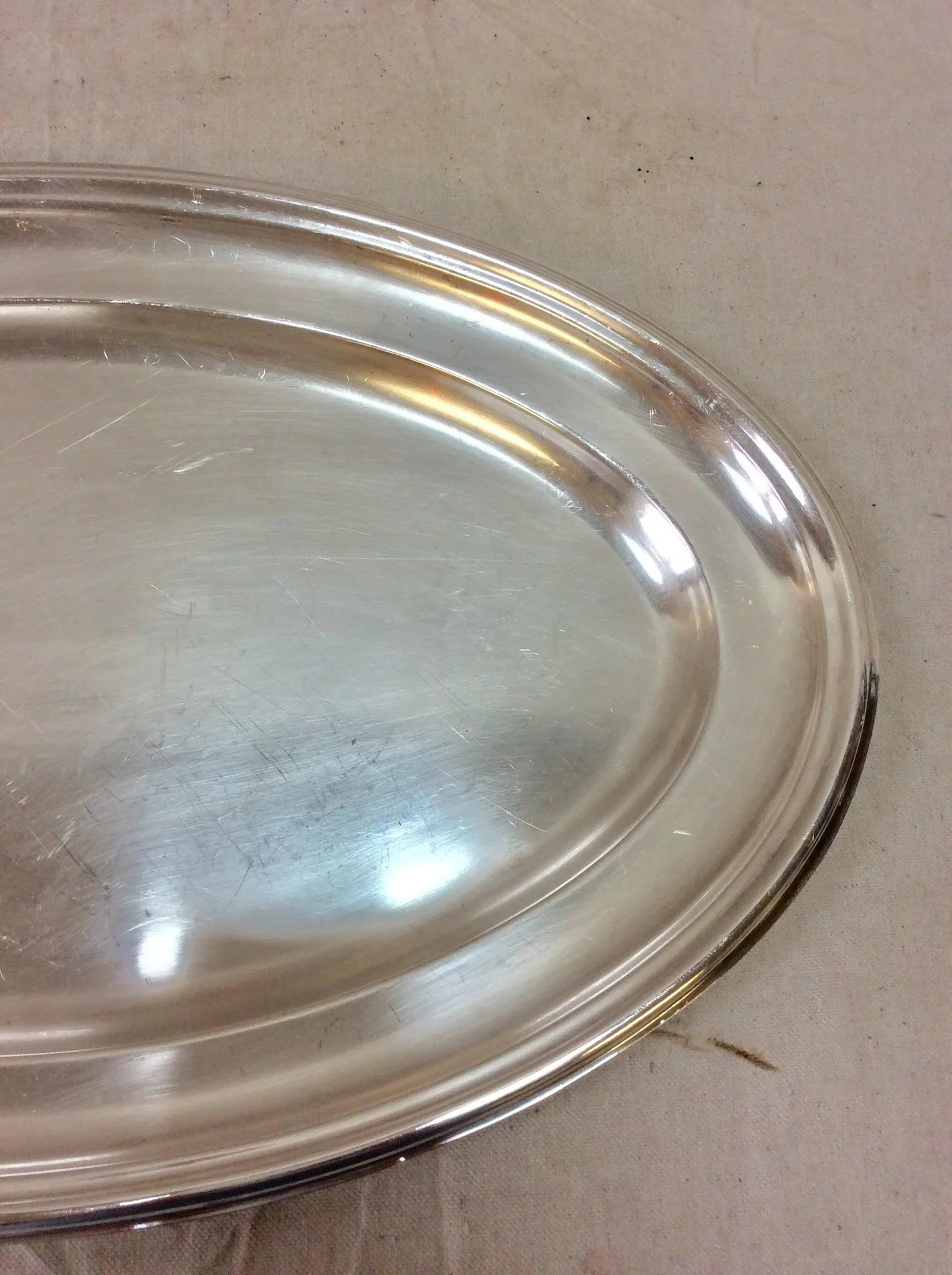 Early 20th Century French Hotel Silver Silverplate Serving Platter - 8
