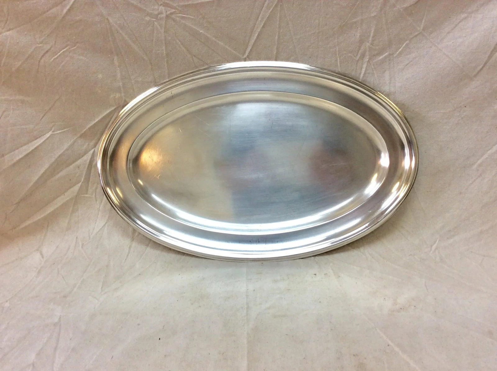 Early 20th Century French Hotel Silver Silverplate Serving Platter - 12