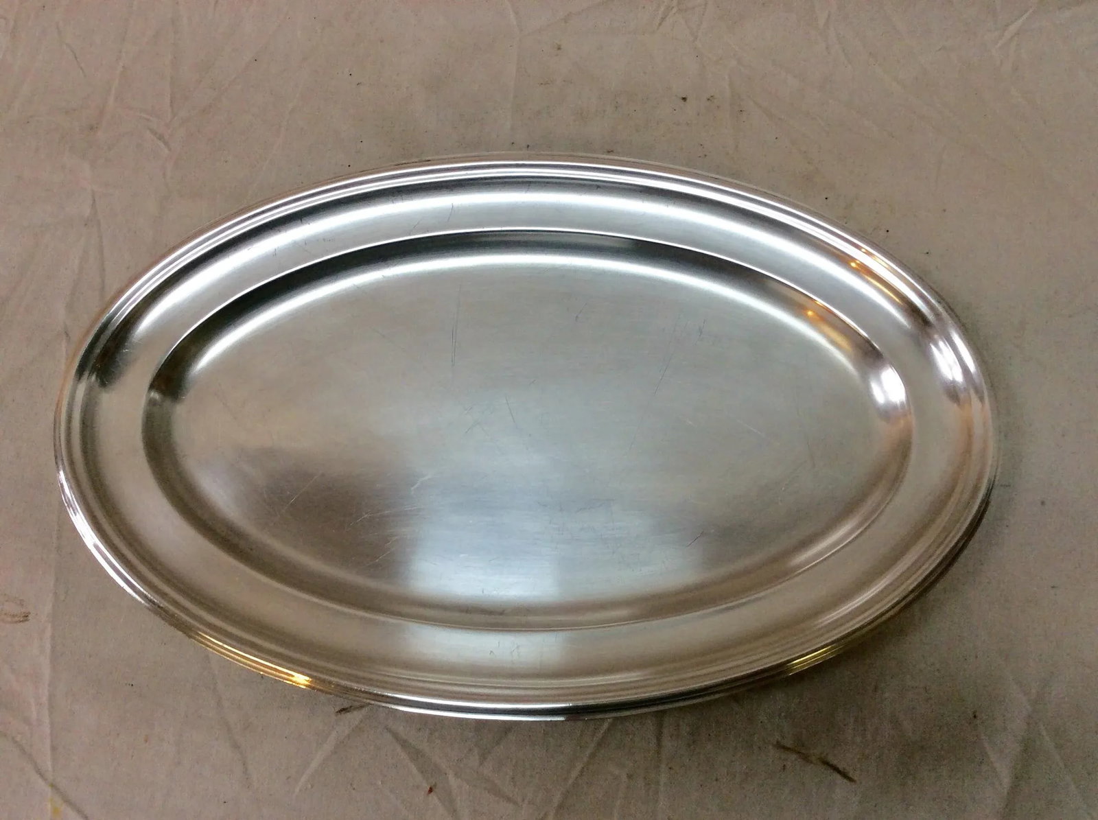 Early 20th Century French Hotel Silver Silverplate Serving Platter - 4