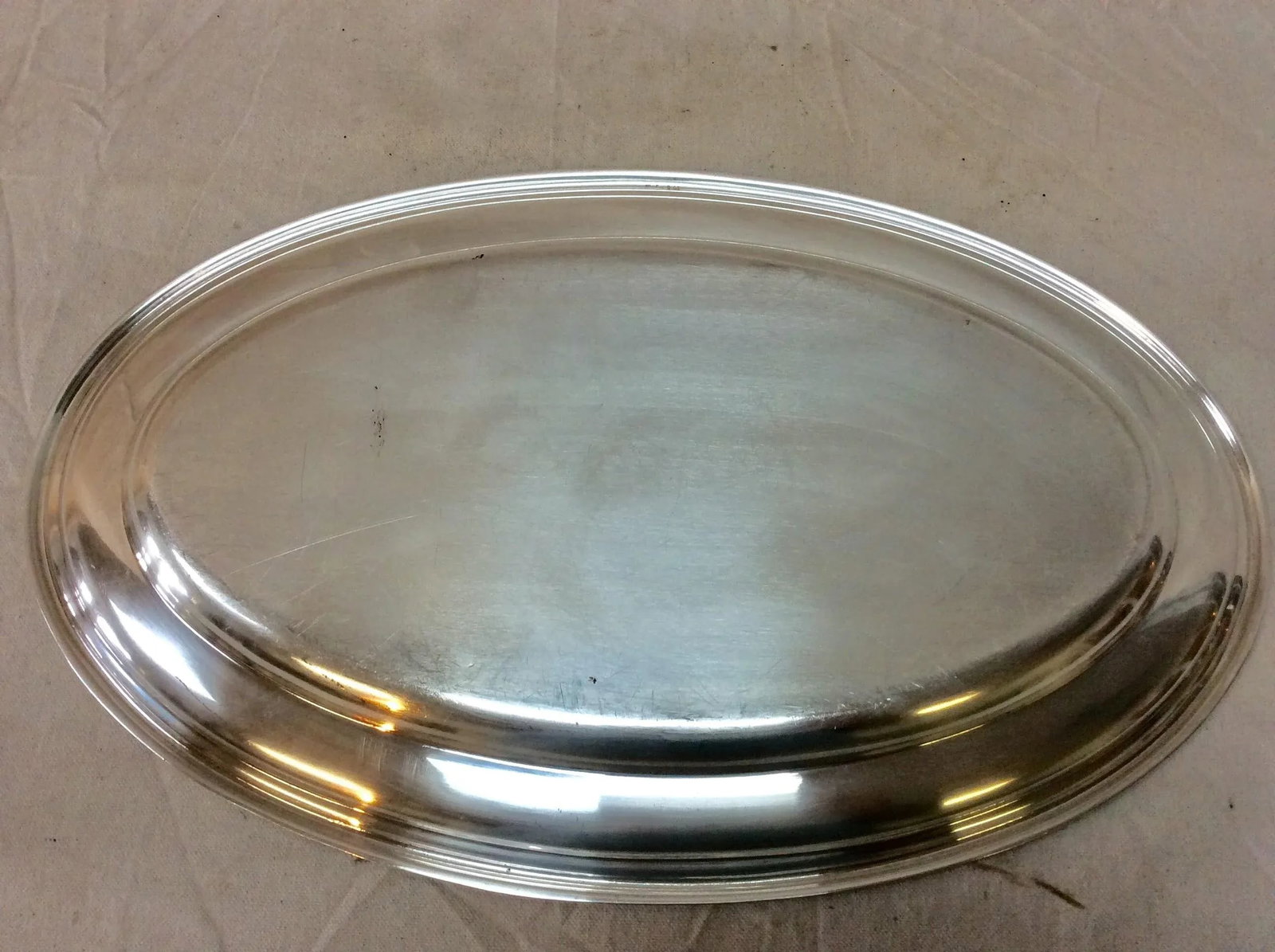 Early 20th Century French Hotel Silver Silverplate Serving Platter - 9