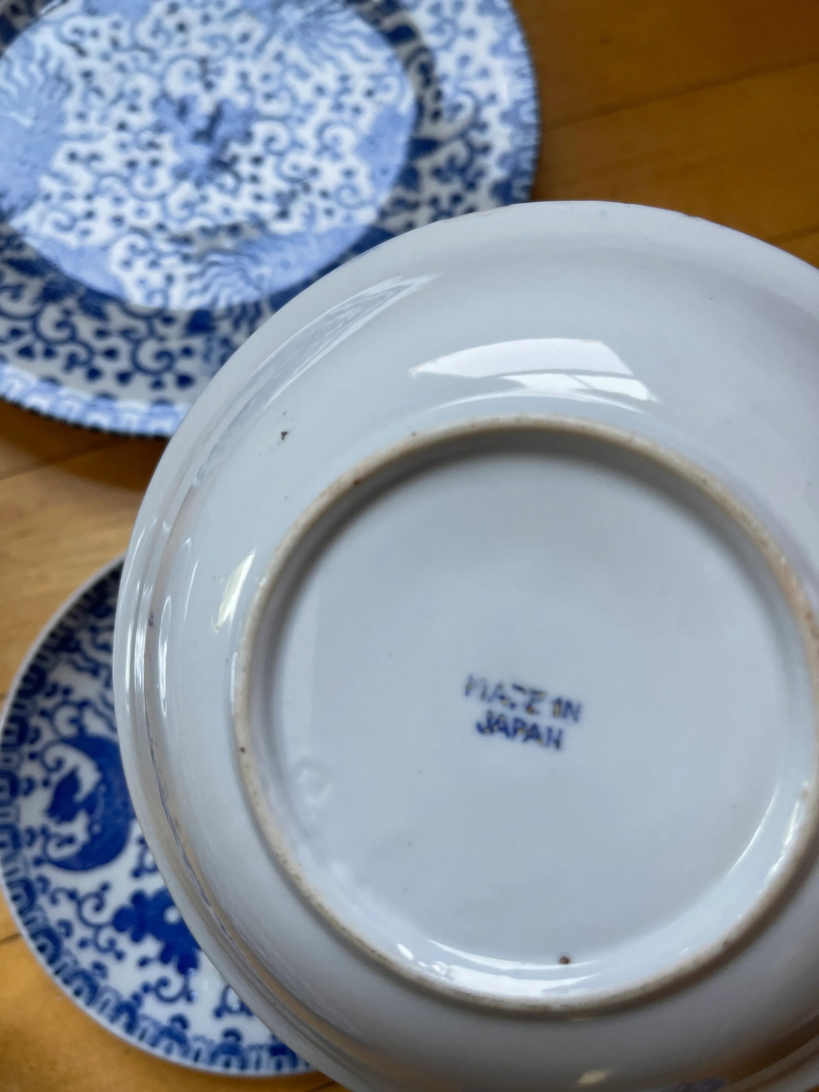 Antique Japanese Phoenix Porcelain Dinnerware - 17 Pieces - 7