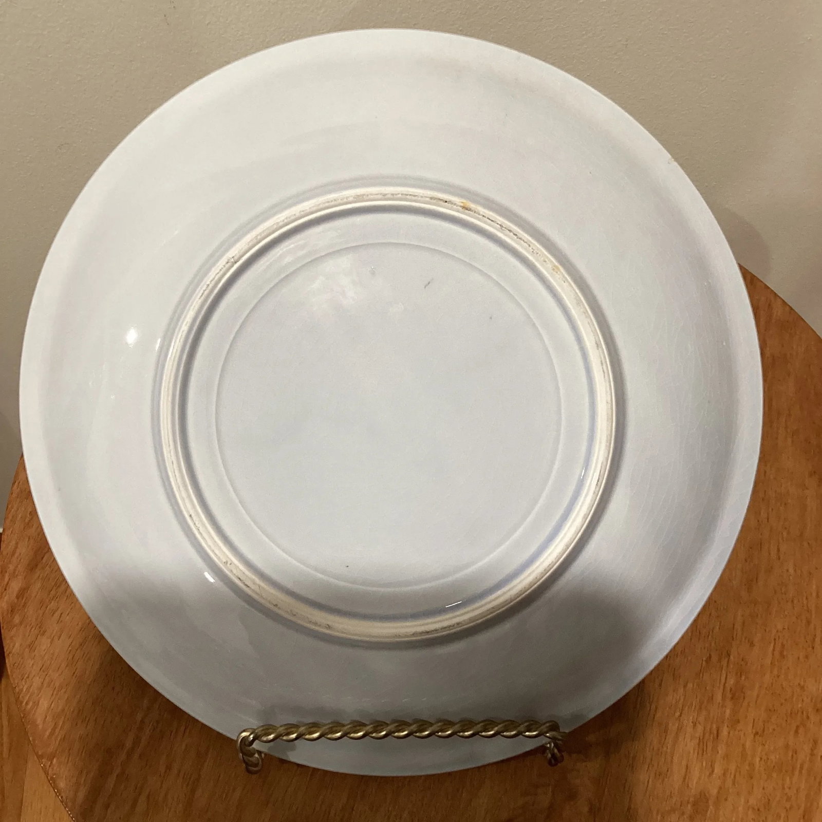 Early 20th Century Antique Japanese Blue& White Porcelain Charger Plate - 2