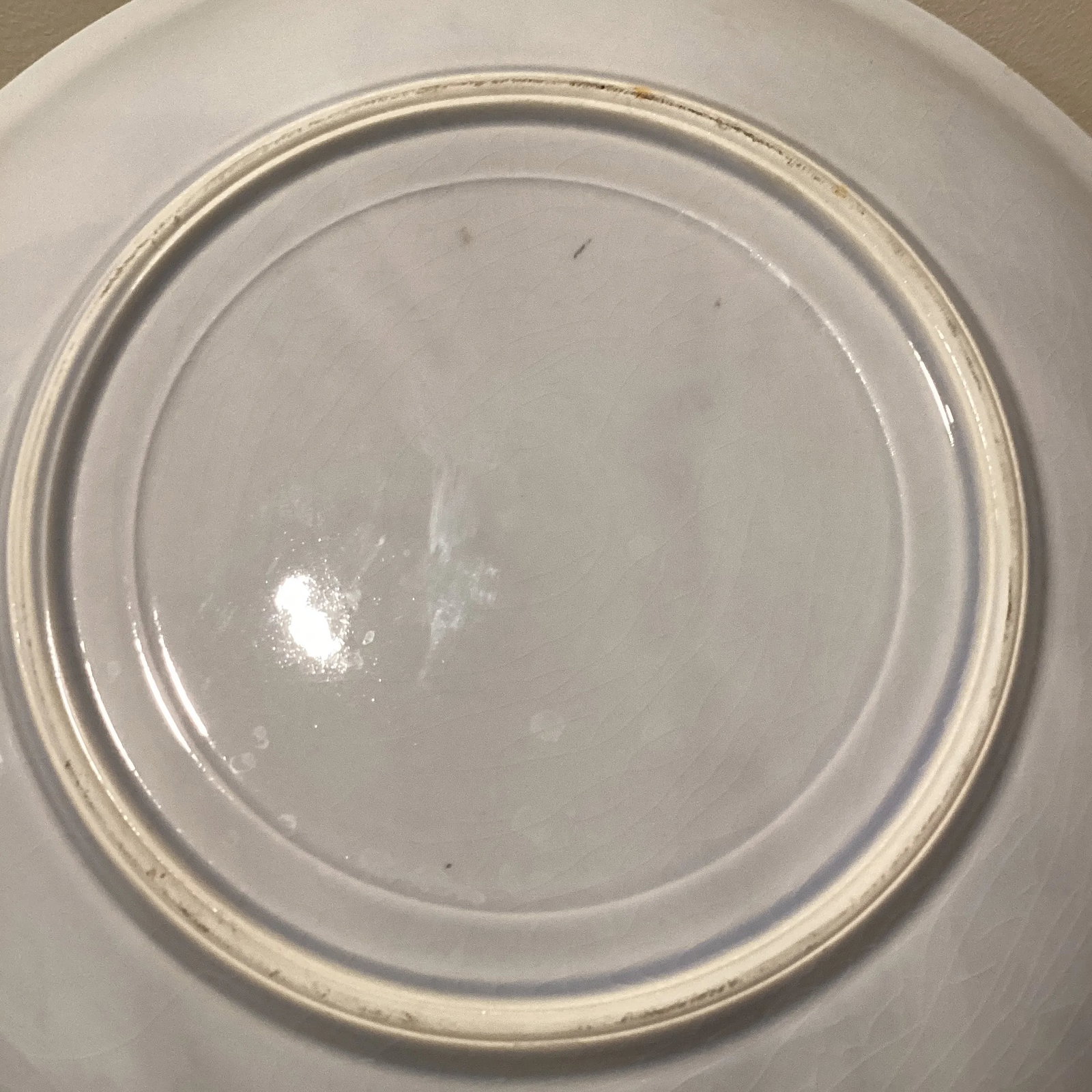 Early 20th Century Antique Japanese Blue& White Porcelain Charger Plate - 3