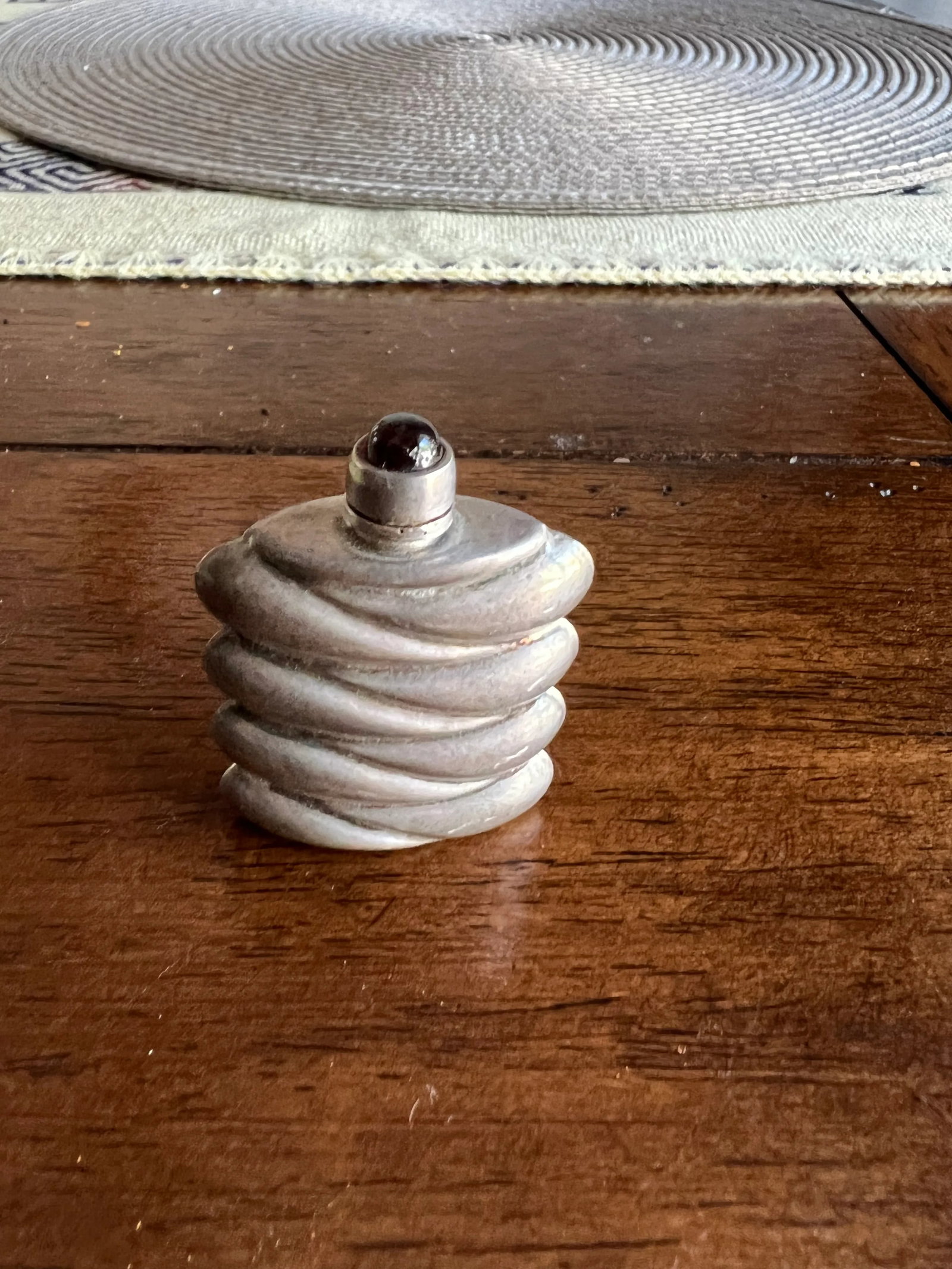 1950s Sterling Silver Perfume Bottle - 10