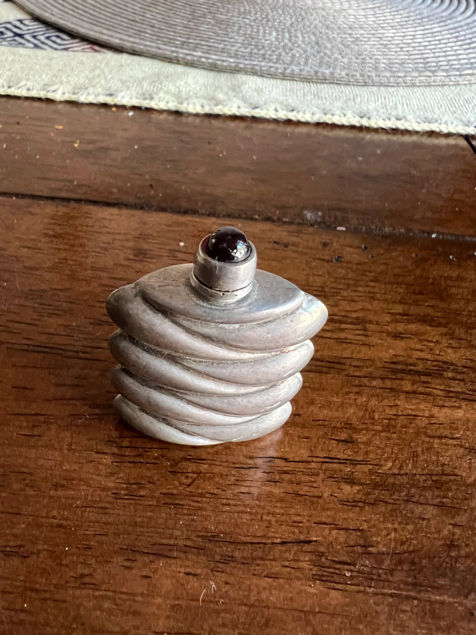 1950s Sterling Silver Perfume Bottle - 3