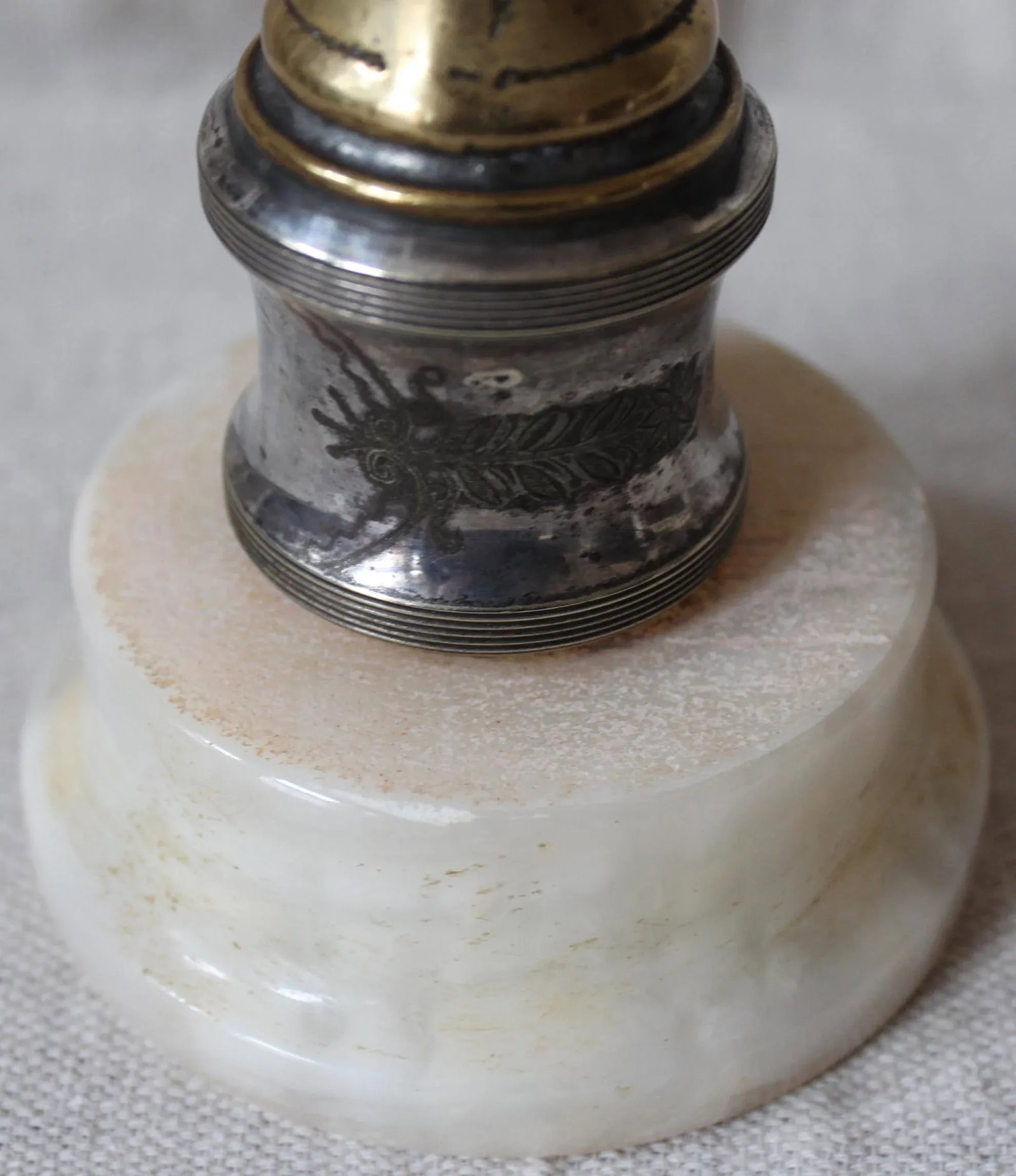 Bronze & Silver-Plate Finial - 4