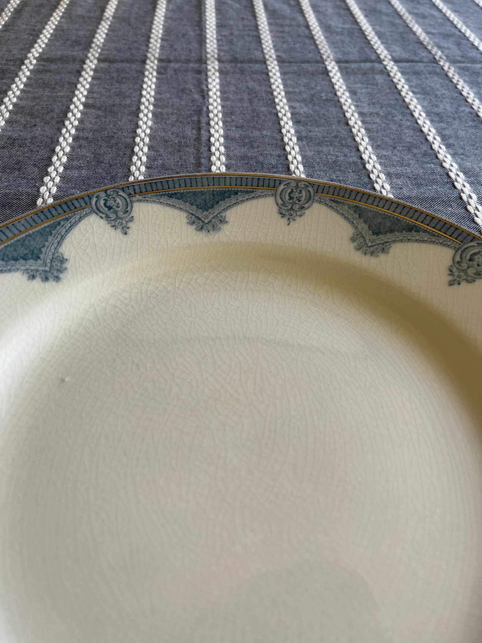 Antique J & G Meakin Ironstone China in Ipswich Pattern - 8 Pieces - 6