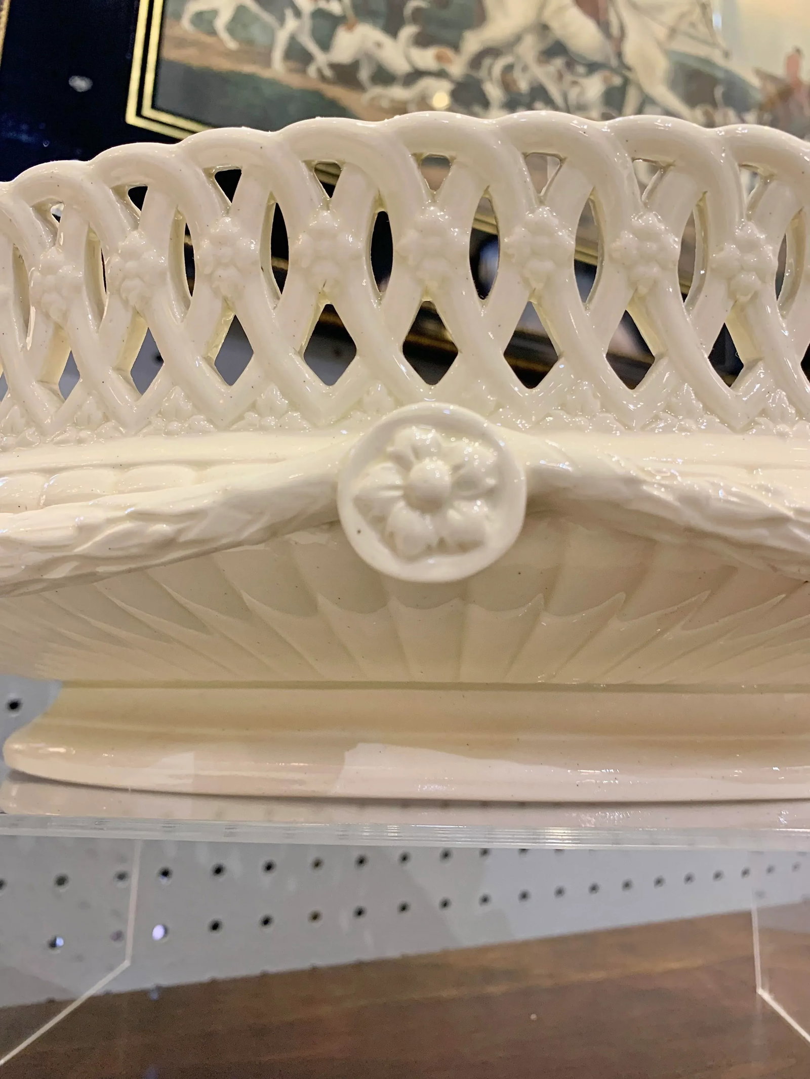 Antique Early 20th Century Wedgwood Creamware Centerpiece - 7