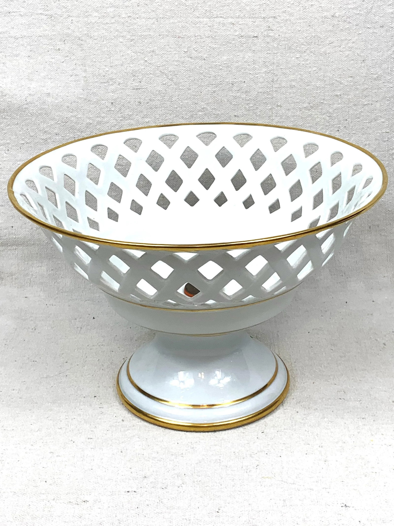 Vintage Limoges Pedestal Bowl - 4