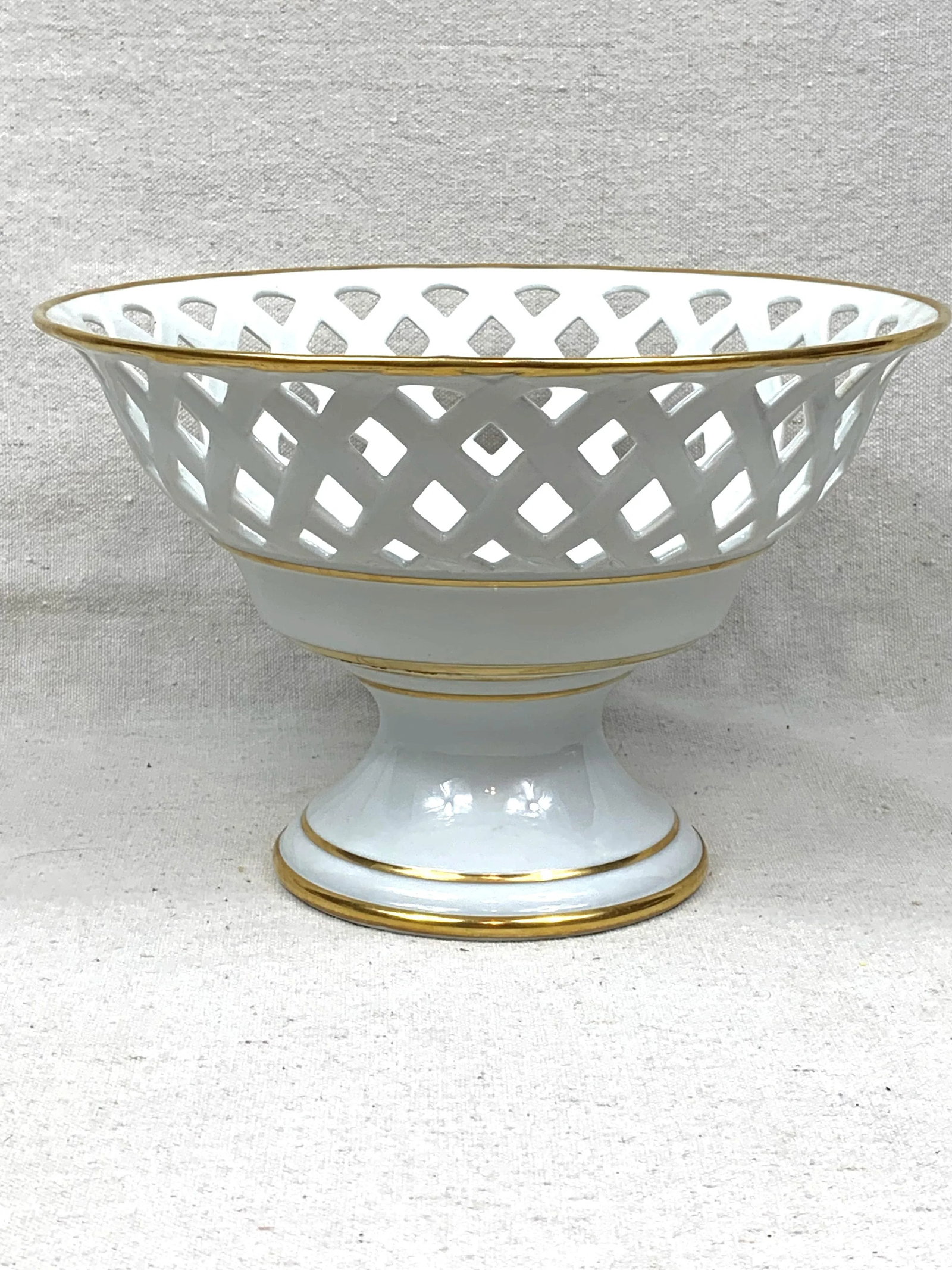 Vintage Limoges Pedestal Bowl - 9