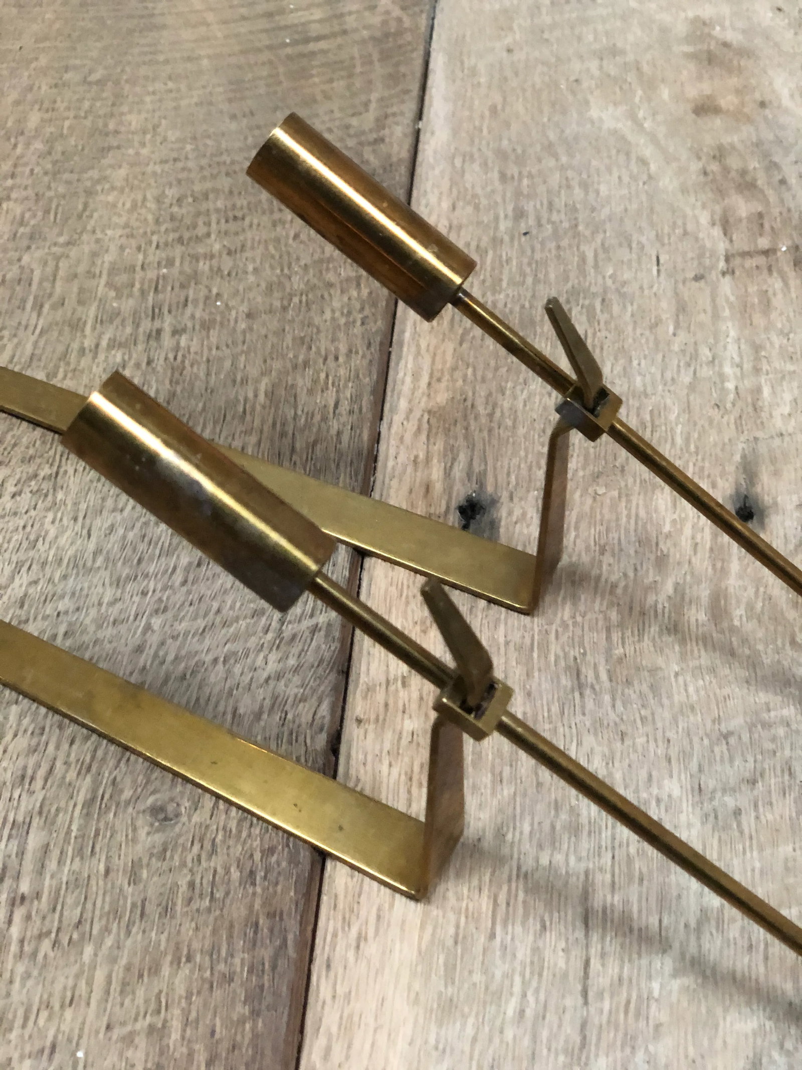 1950s Pierre Forsell Wall-Mounted Sconce Candle Holders for Skultuna 1607 Made in Sweden - a Pair - 3