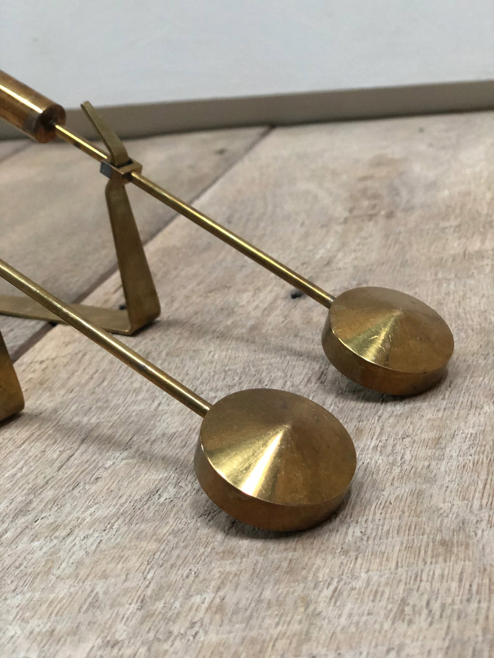 1950s Pierre Forsell Wall-Mounted Sconce Candle Holders for Skultuna 1607 Made in Sweden - a Pair - 4