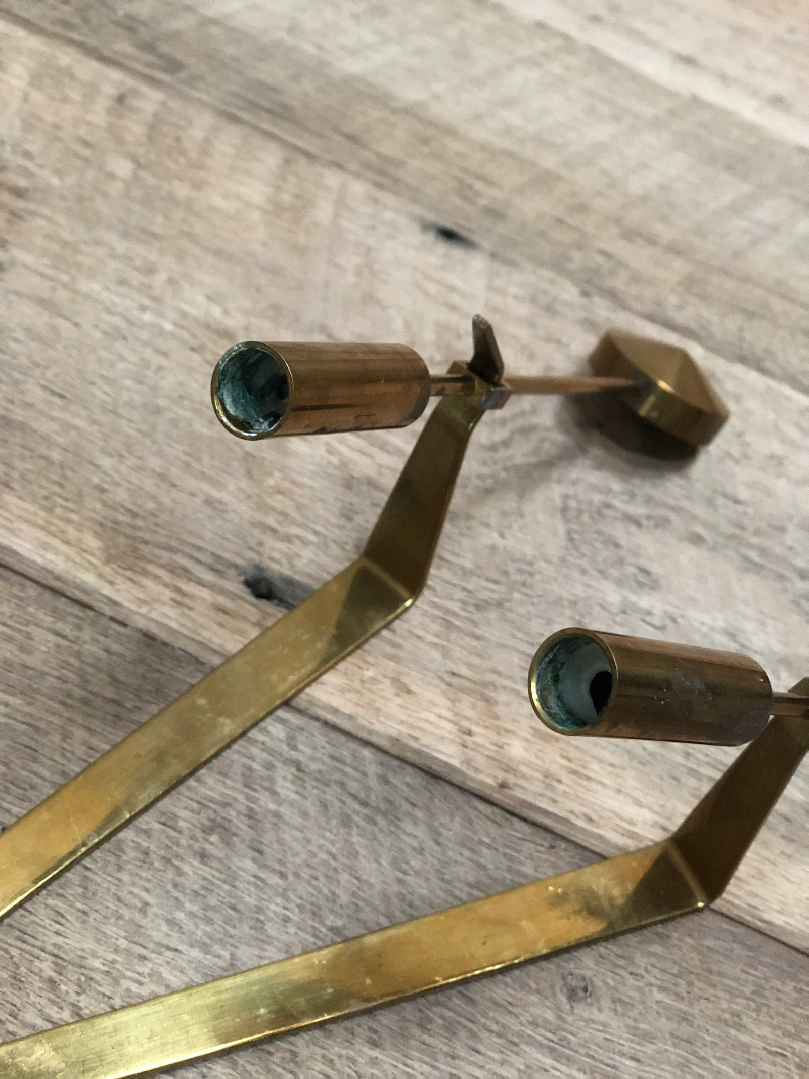 1950s Pierre Forsell Wall-Mounted Sconce Candle Holders for Skultuna 1607 Made in Sweden - a Pair - 9
