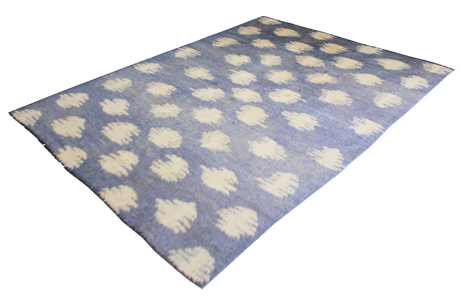 Hand-Knotted Ikat Rug - 10'0" X 8'3" - 2