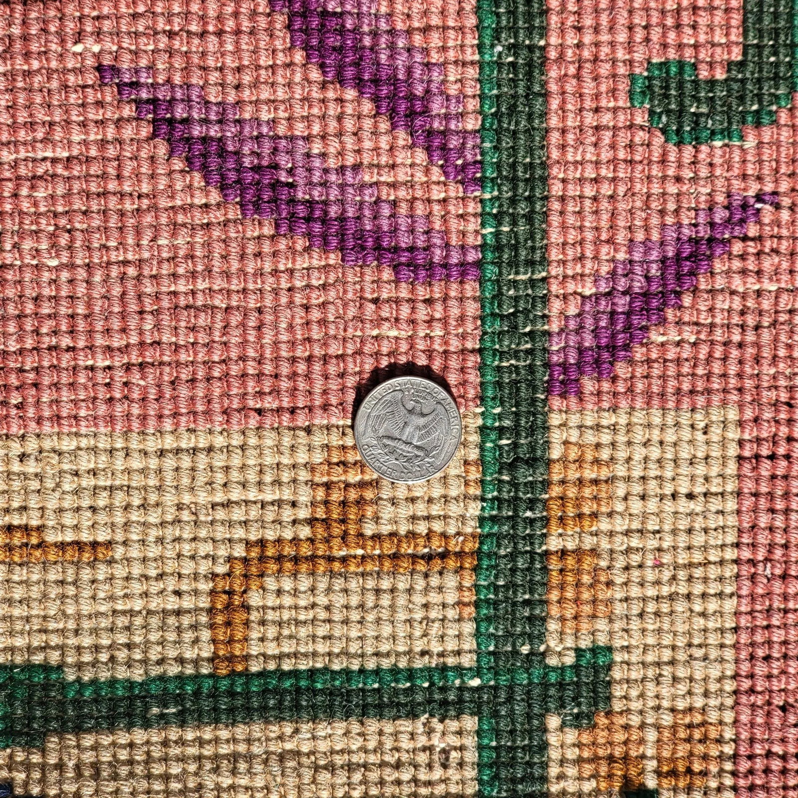 1940s Chinese Nichols Carpet Color Full 7 X 5 - 2