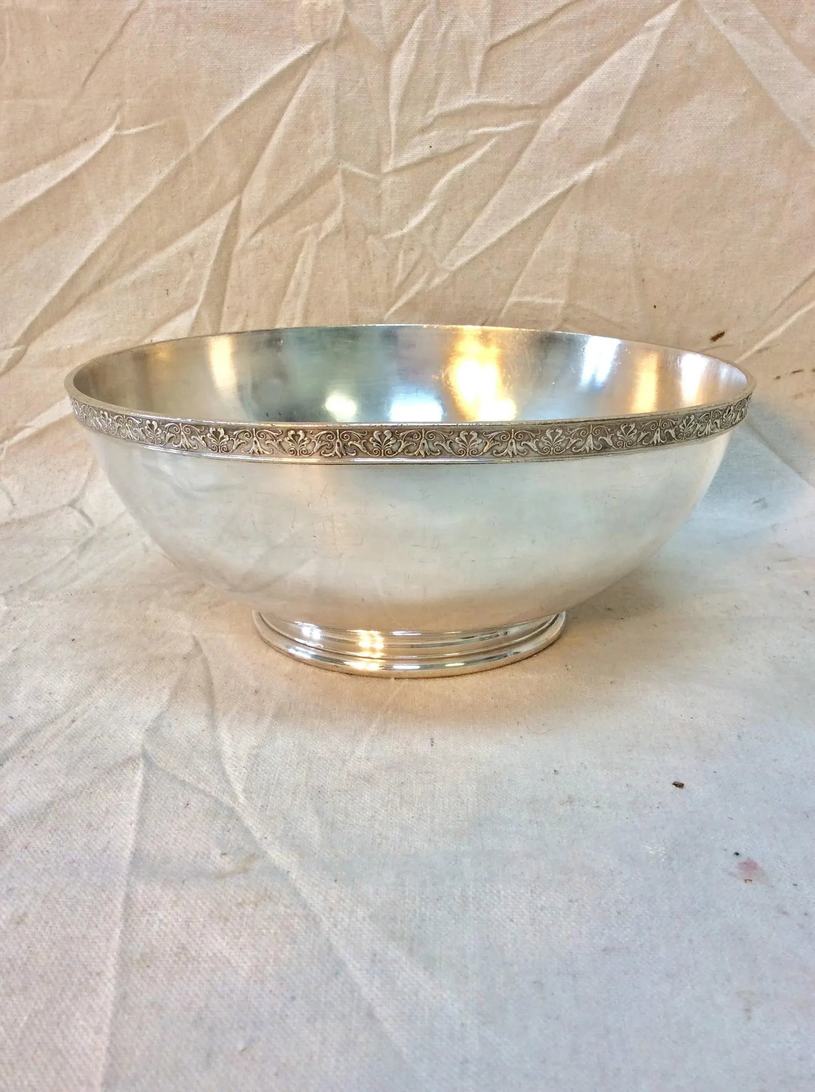 20th Century R Wallace Hotel Silver Silverplate Southern Hotel Baltimore Serving Bowl - 10