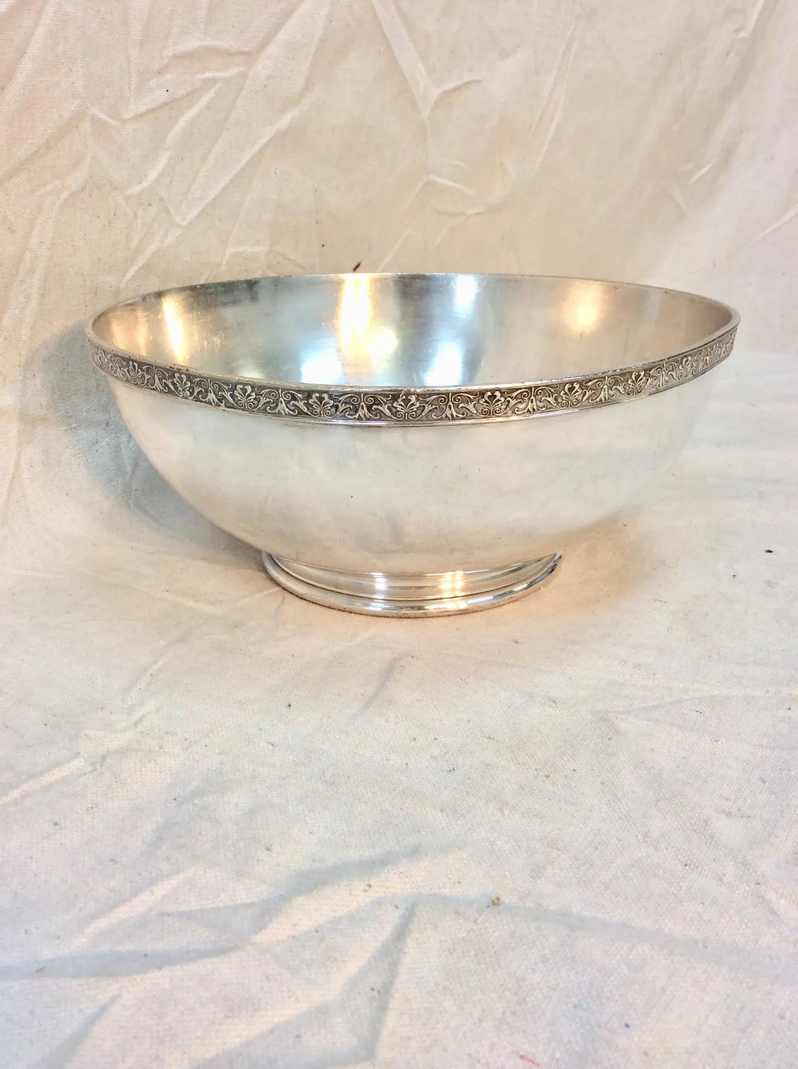 20th Century R Wallace Hotel Silver Silverplate Southern Hotel Baltimore Serving Bowl - 2