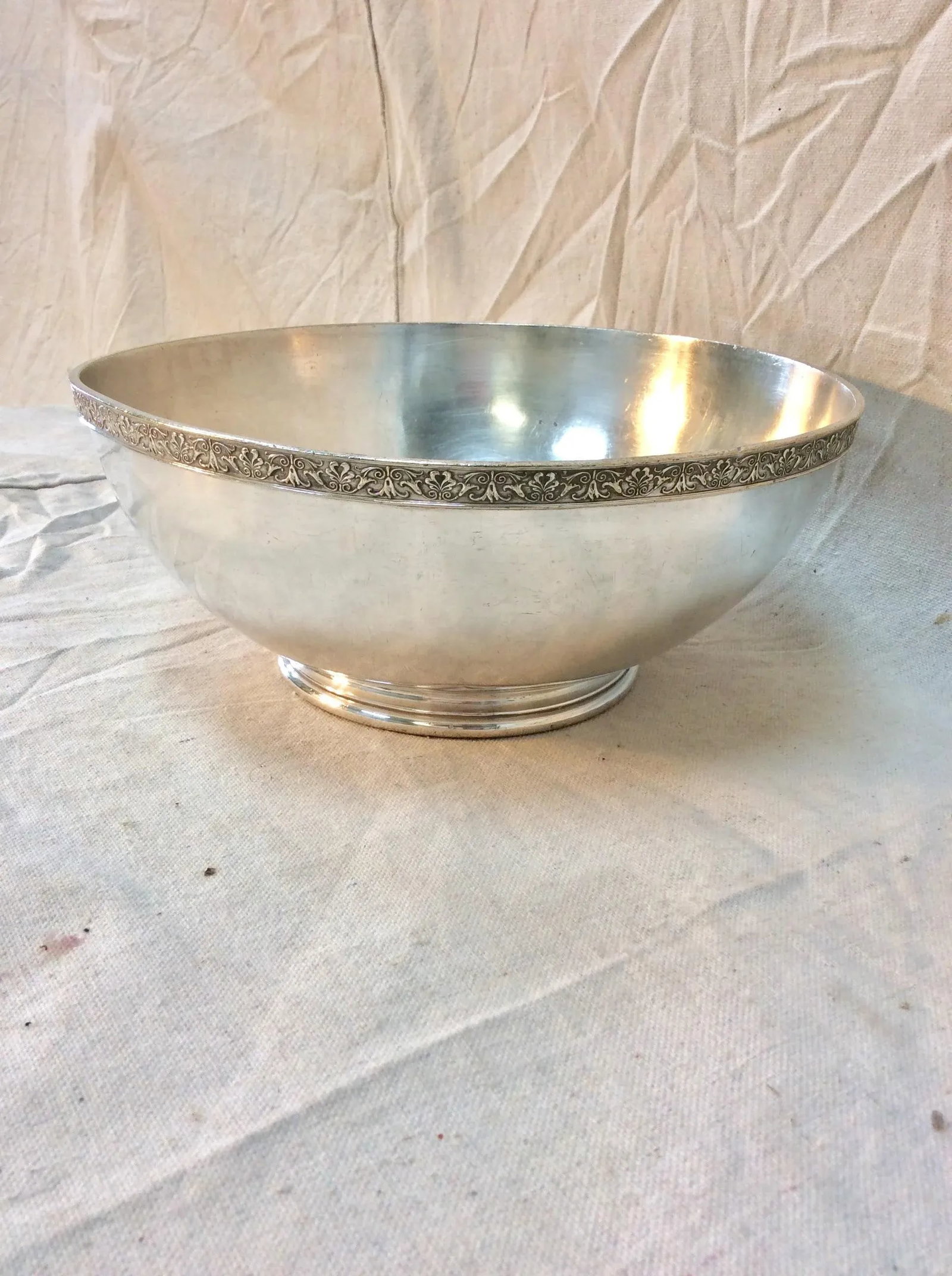 20th Century R Wallace Hotel Silver Silverplate Southern Hotel Baltimore Serving Bowl - 3