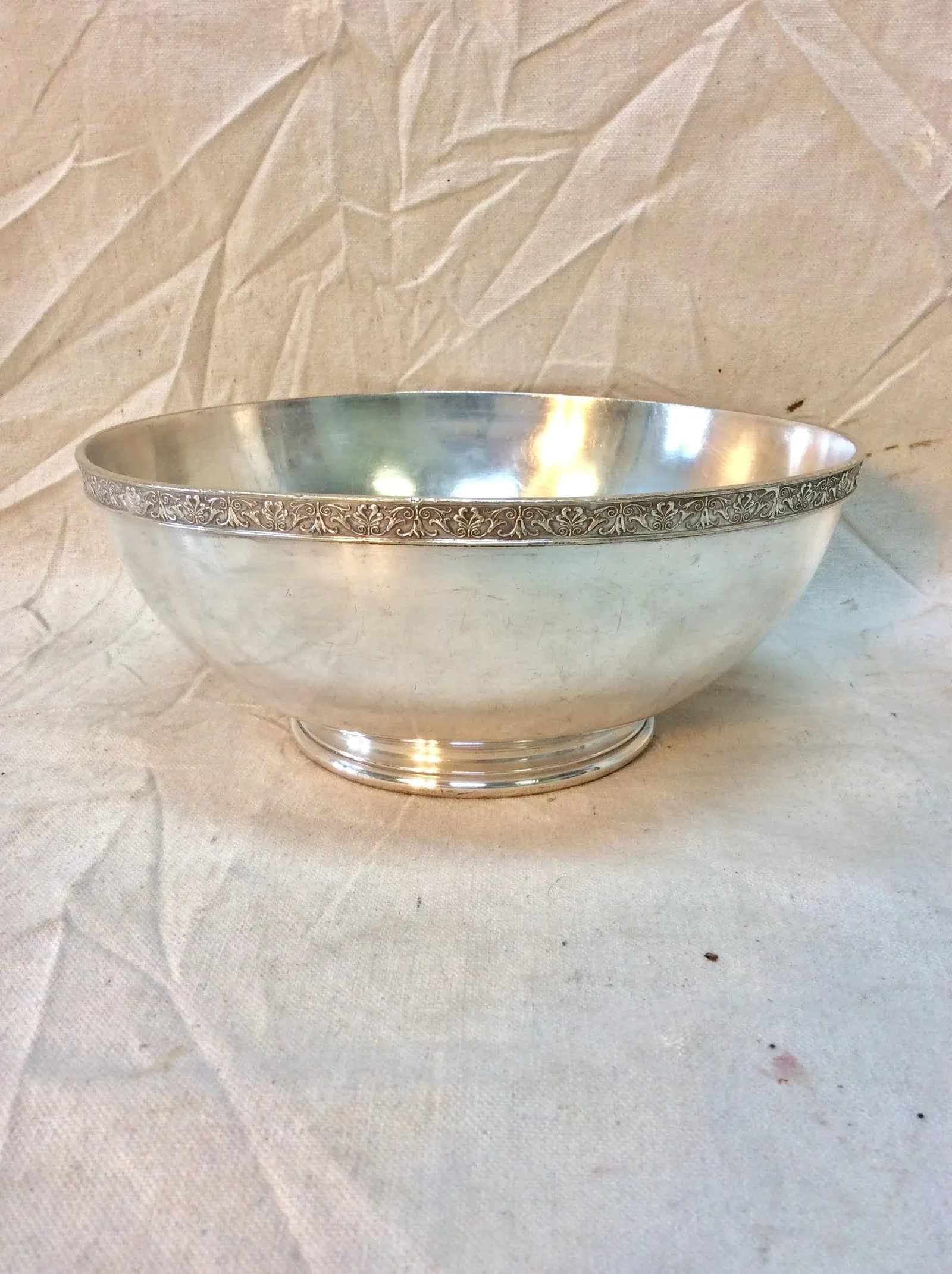 20th Century R Wallace Hotel Silver Silverplate Southern Hotel Baltimore Serving Bowl - 6