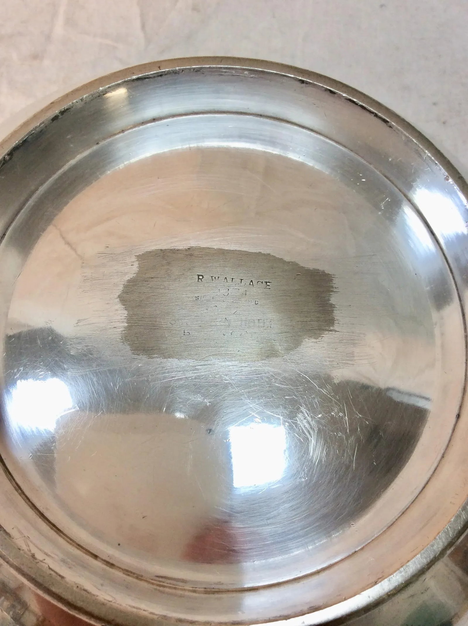 20th Century R Wallace Hotel Silver Silverplate Southern Hotel Baltimore Serving Bowl - 9