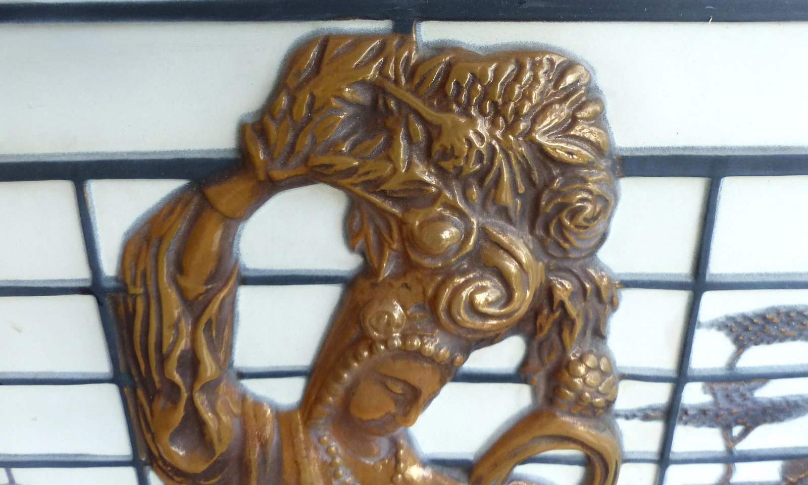 Vintage Asian Relief Wall Art - 2