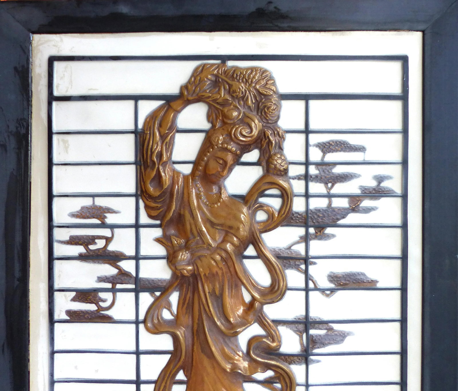 Vintage Asian Relief Wall Art - 3