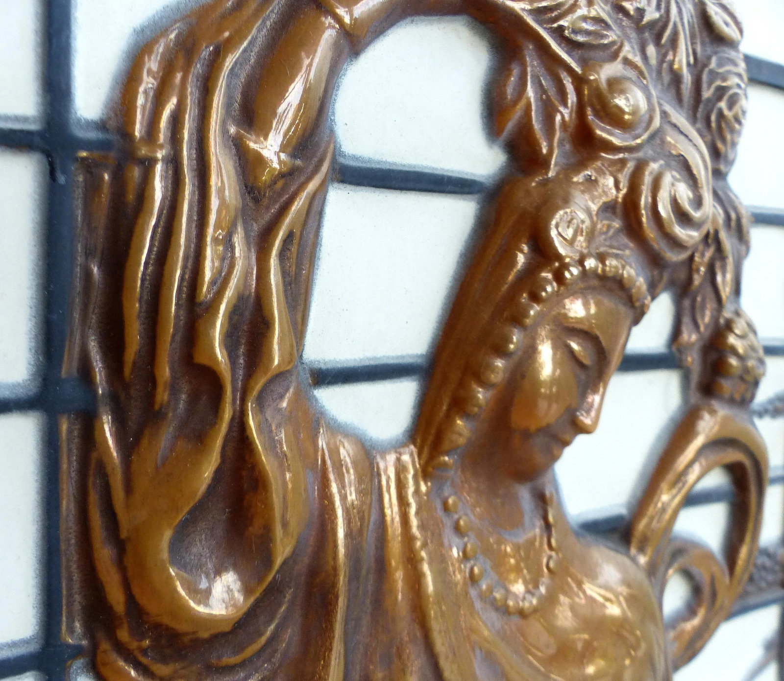Vintage Asian Relief Wall Art - 4