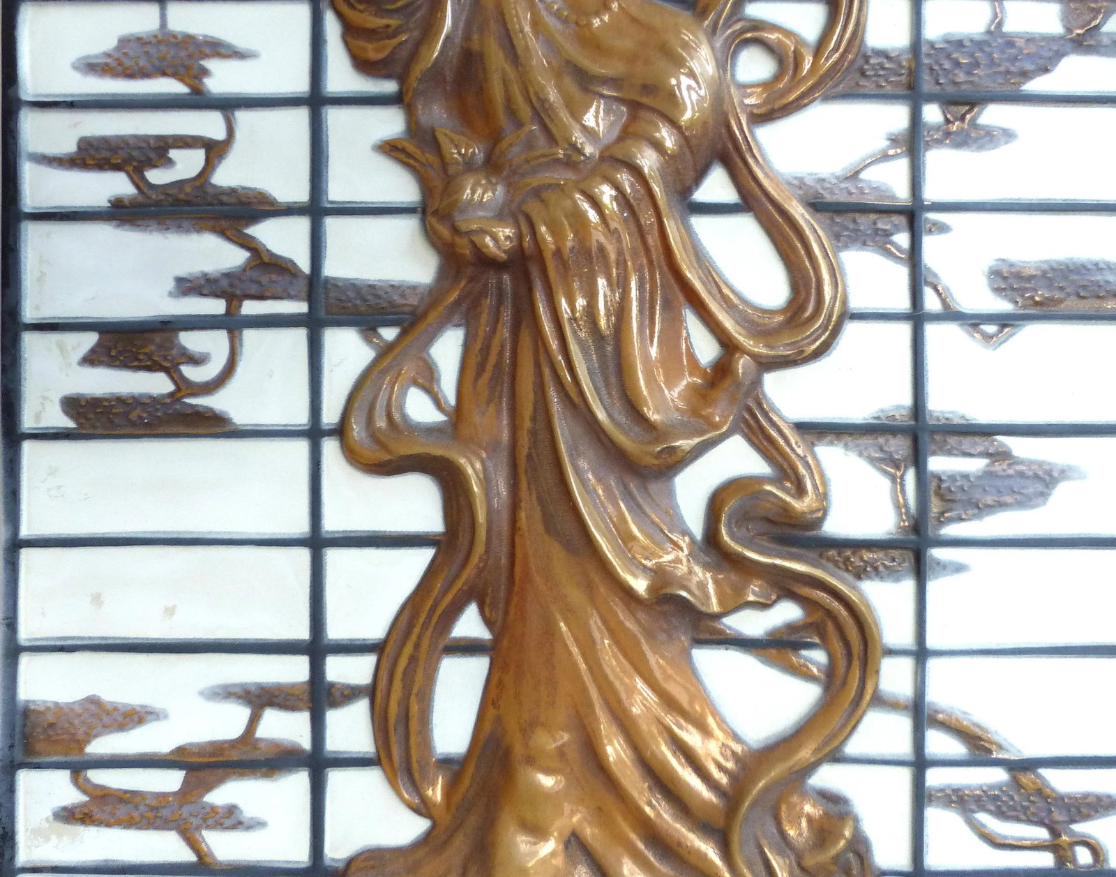 Vintage Asian Relief Wall Art - 5