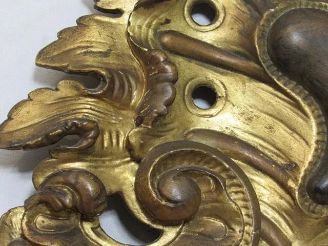 Antique Italian Gilt Wood Carved Mirror - 11