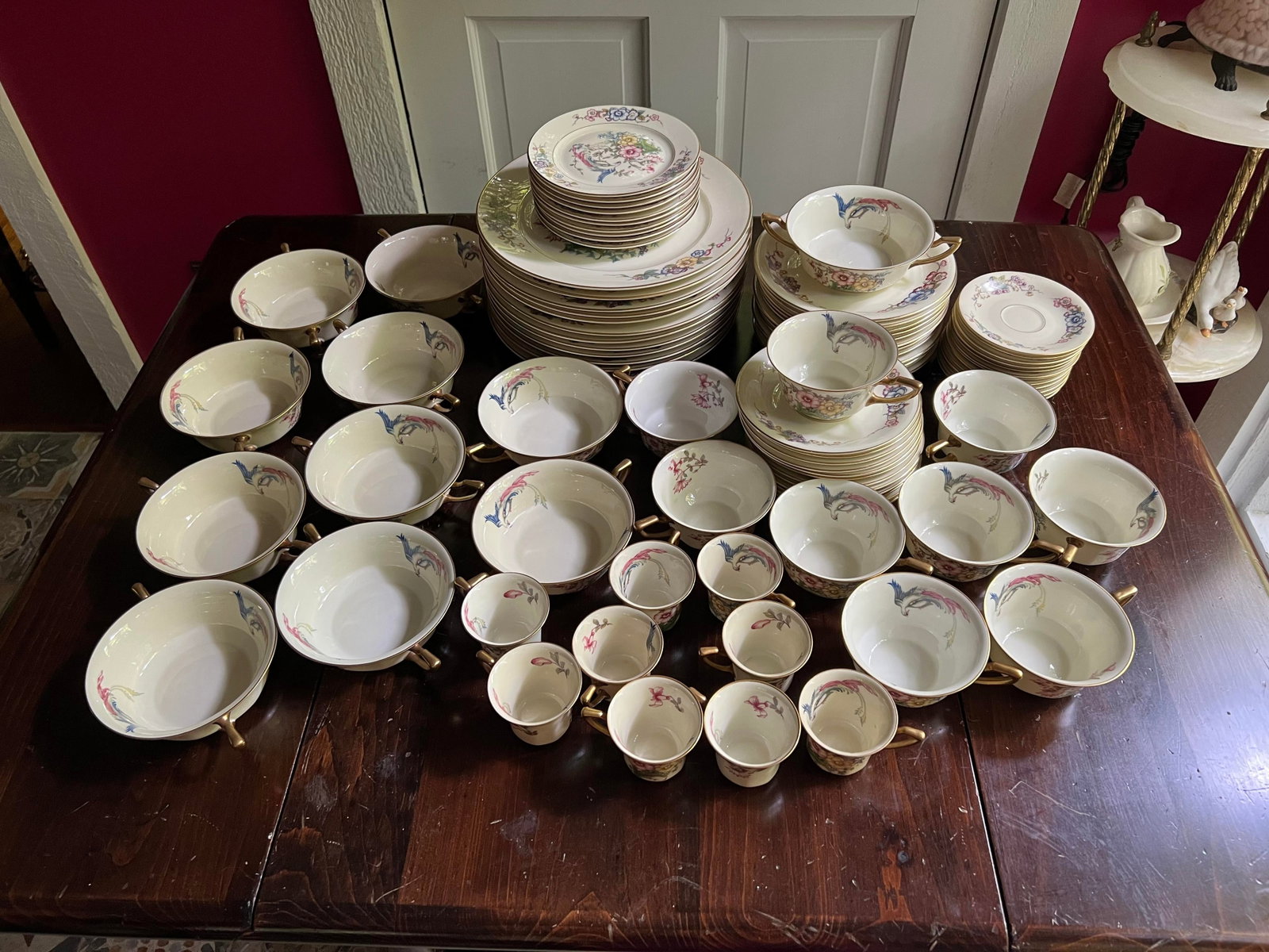 Antique Rosenthal Ivory Bavaria Phoenix Fine China Set- 87 Pieces - 10