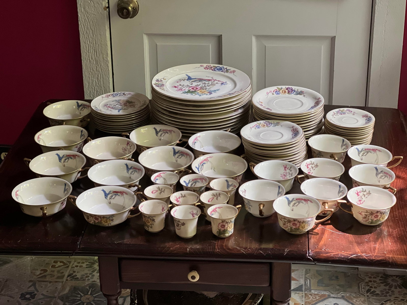 Antique Rosenthal Ivory Bavaria Phoenix Fine China Set- 87 Pieces - 11