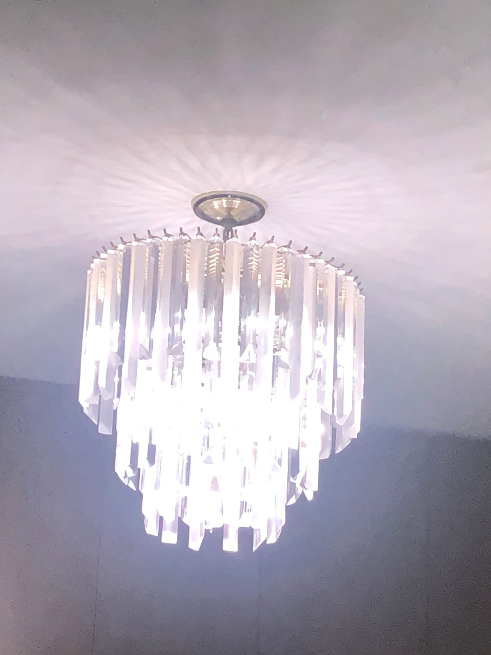 Mid-Century Modern Lucite Chandelier - 3