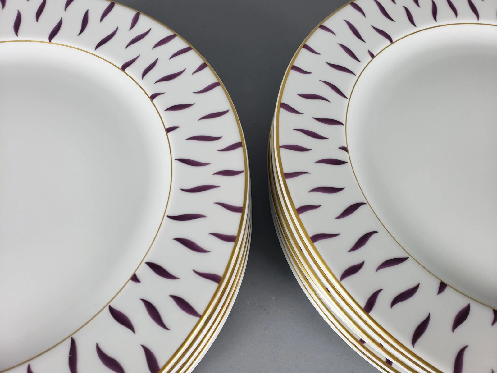 Bernaud Limoges Dinner Plates - Set of 12 - 4