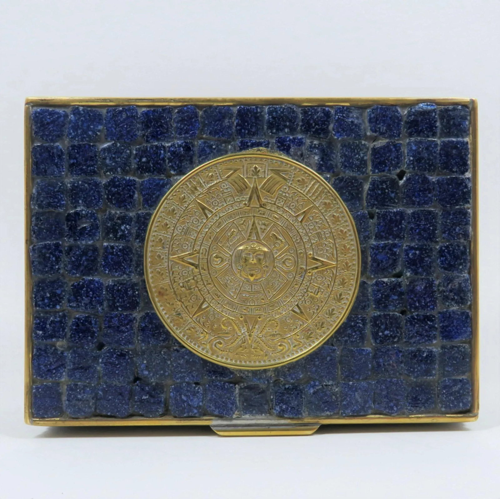 Salvador Teran Glass Mosaic & Brass Box - 2