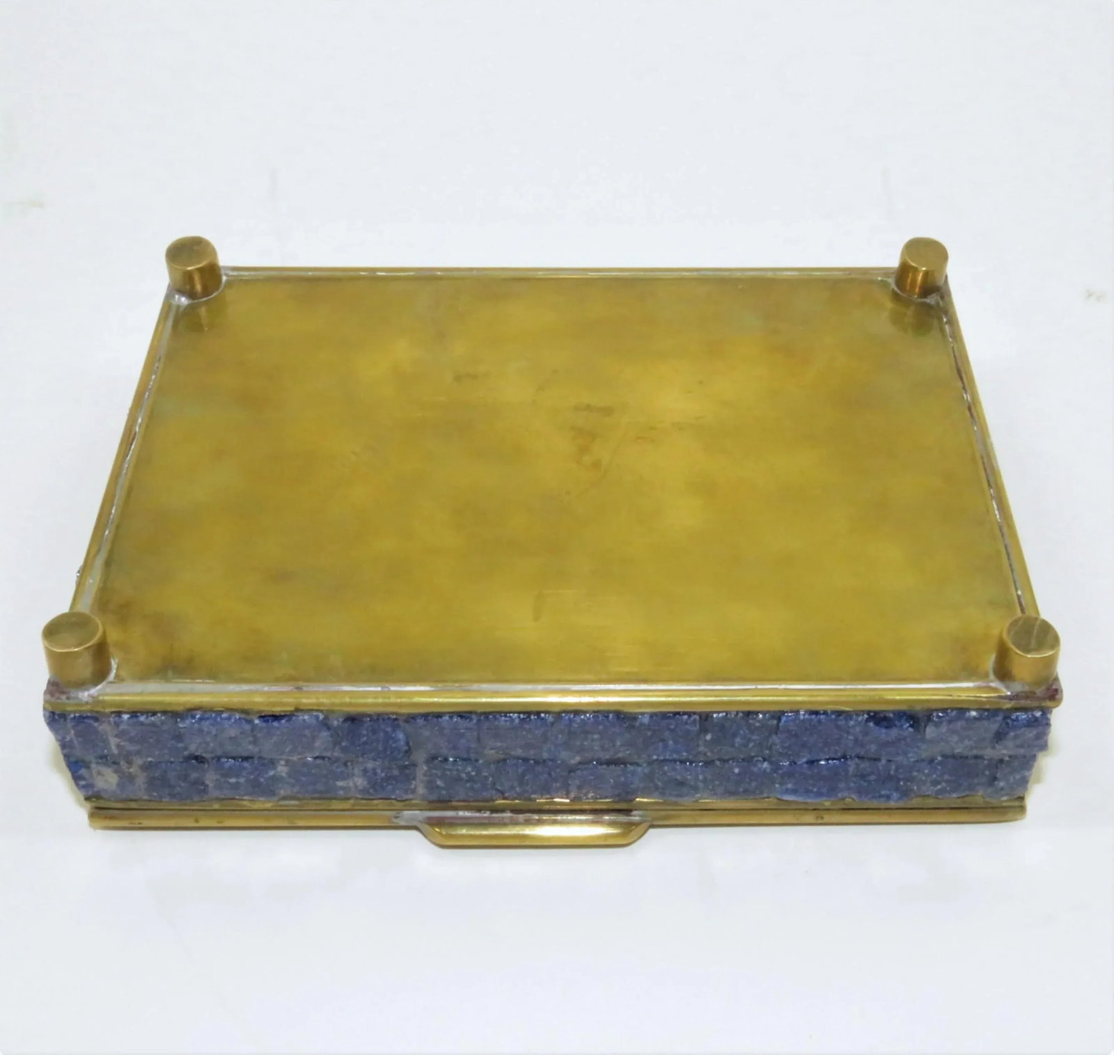 Salvador Teran Glass Mosaic & Brass Box - 7