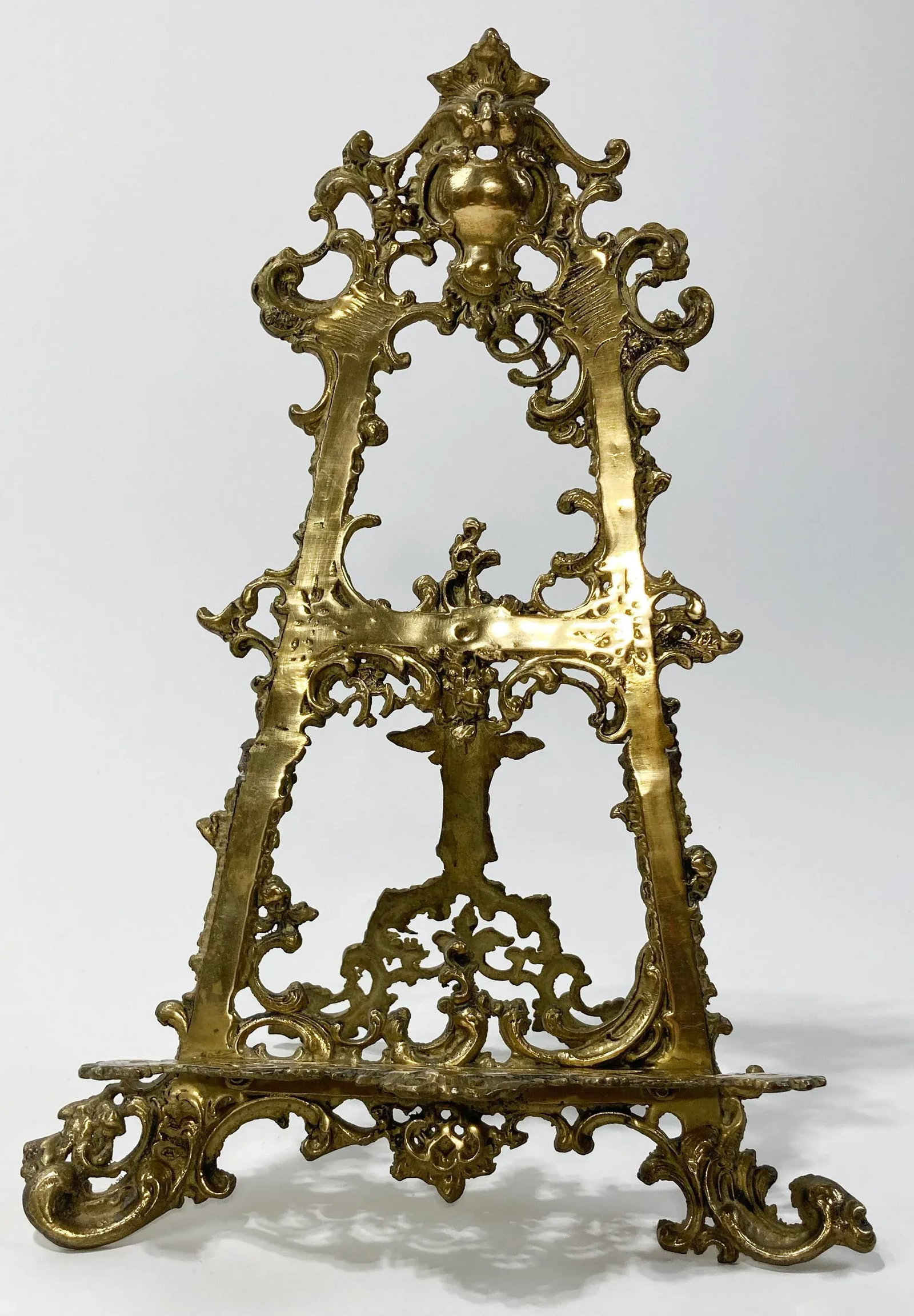Substantial Antique Brass Victorian Style Table Easel - 2
