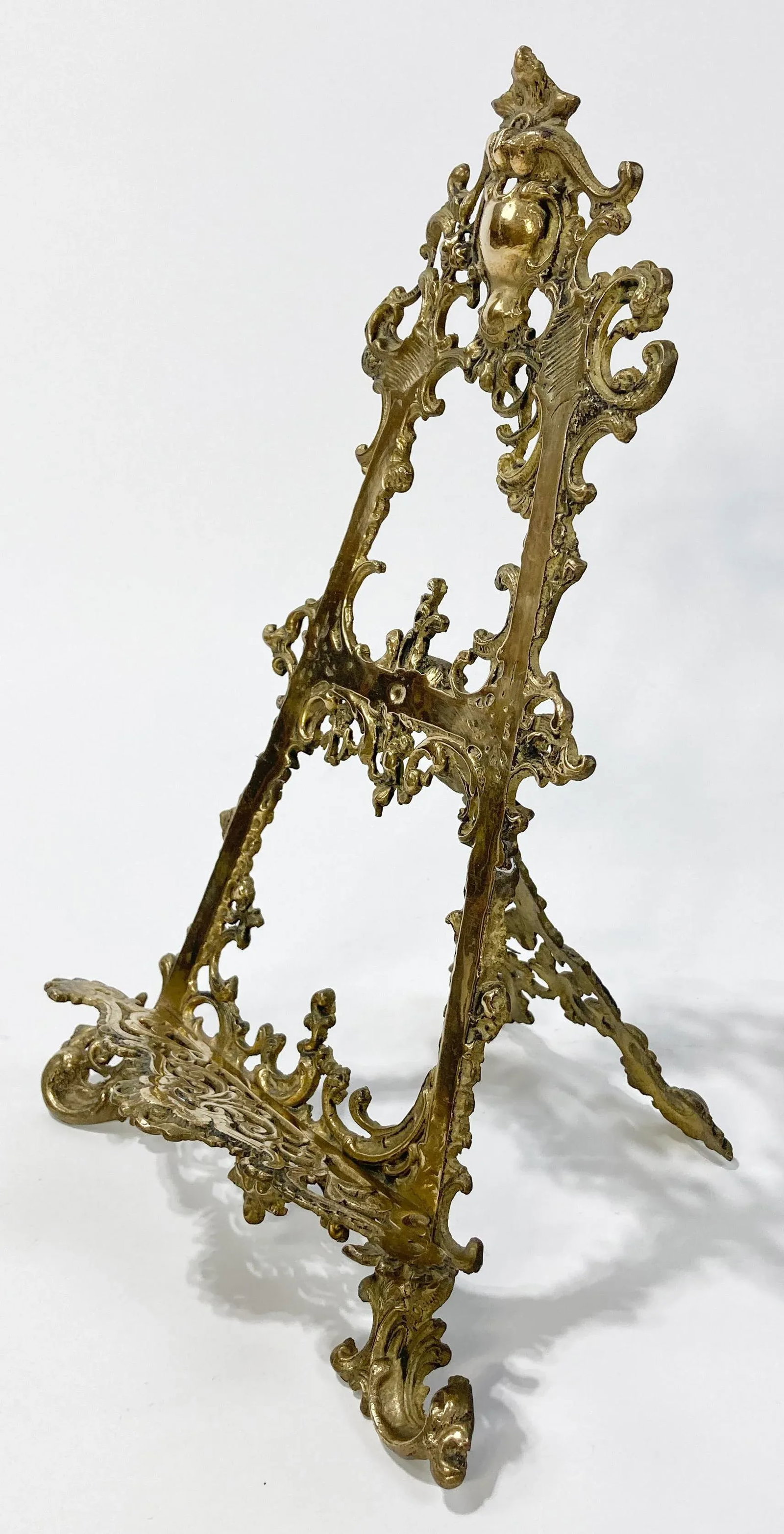 Substantial Antique Brass Victorian Style Table Easel - 3