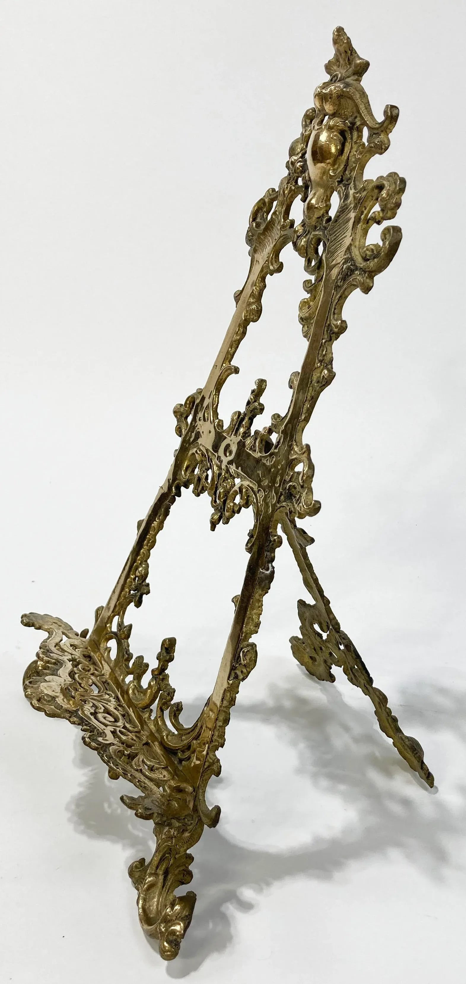 Substantial Antique Brass Victorian Style Table Easel - 4