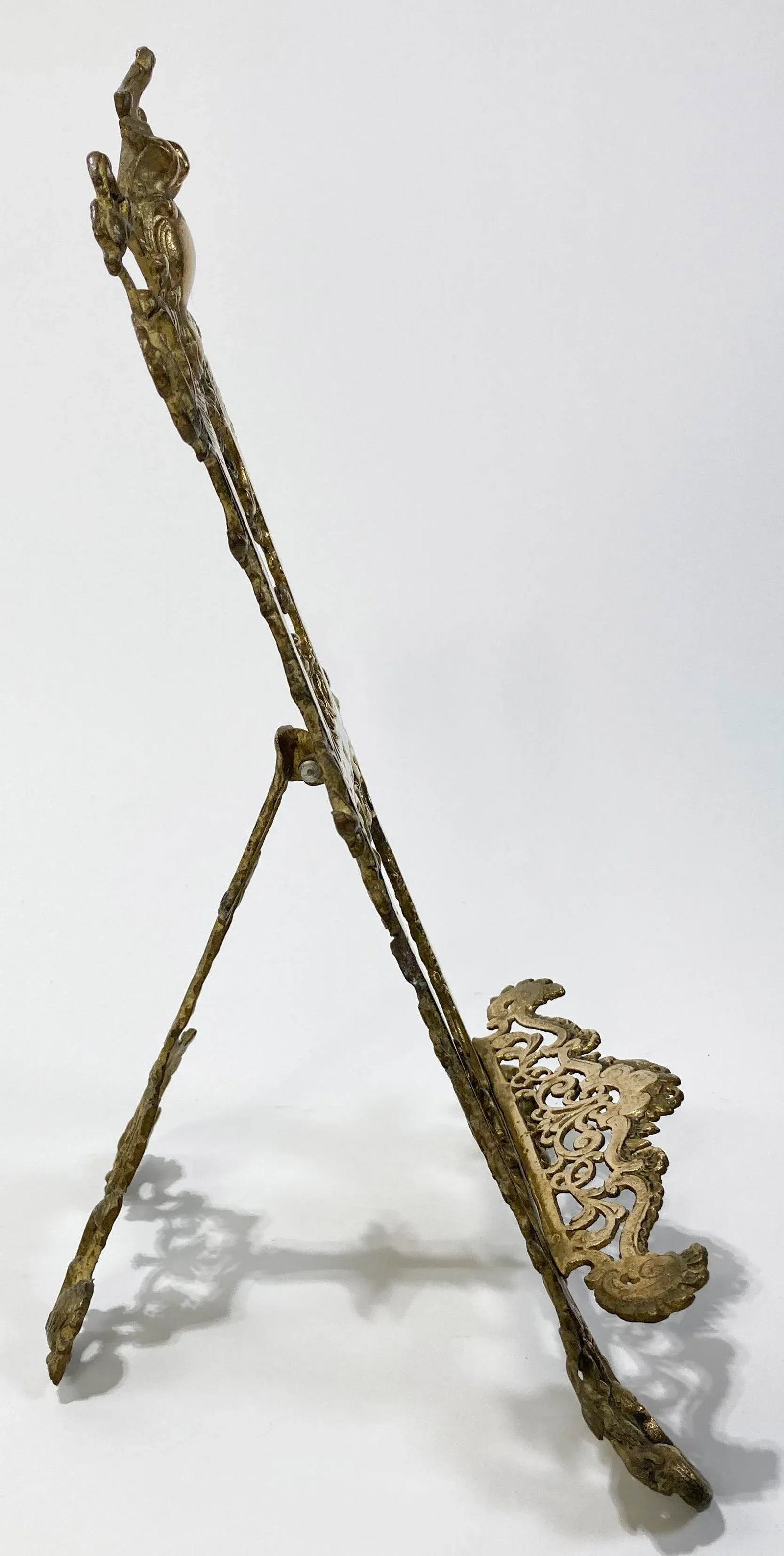 Substantial Antique Brass Victorian Style Table Easel - 5