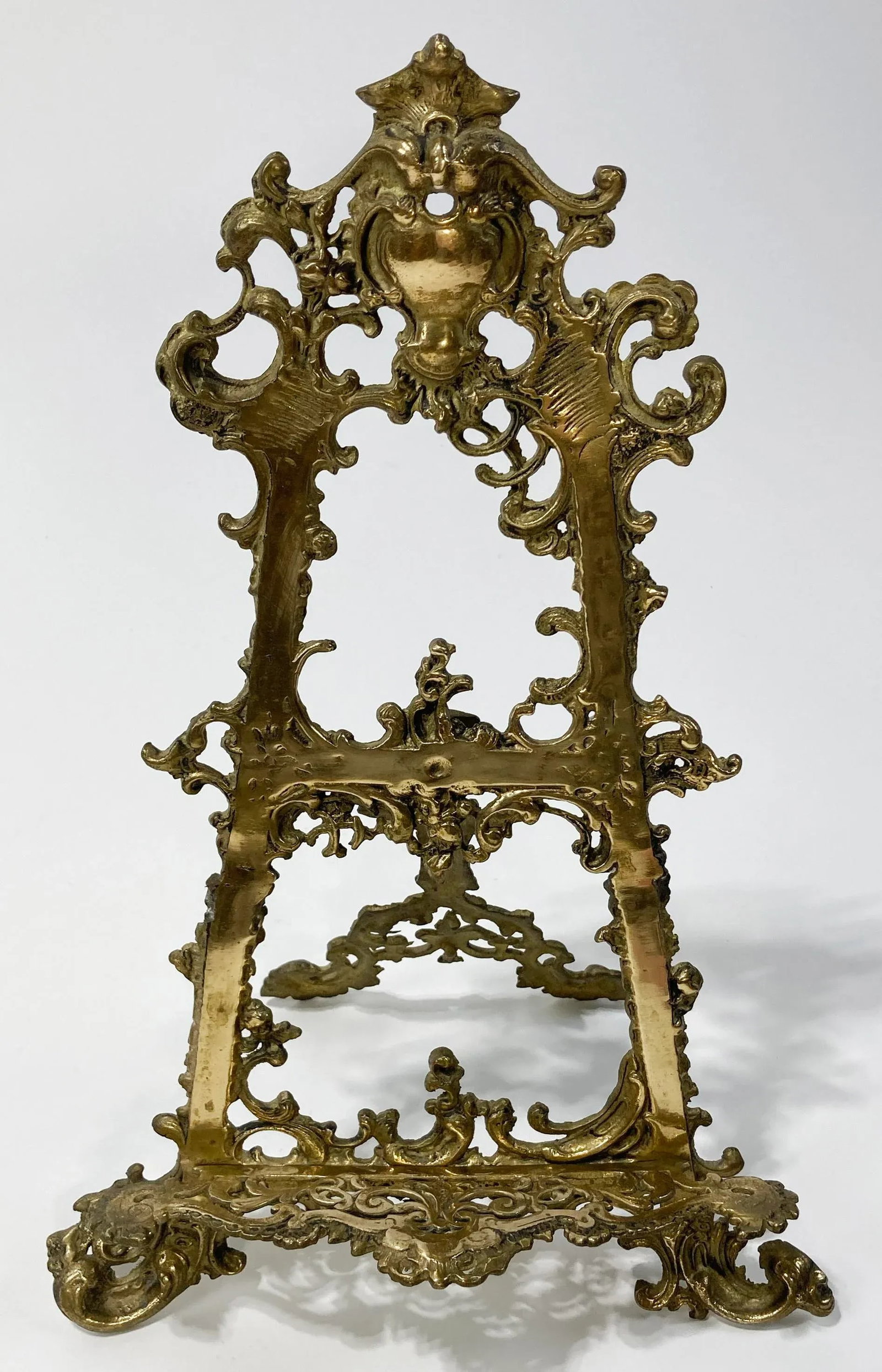 Substantial Antique Brass Victorian Style Table Easel - 9