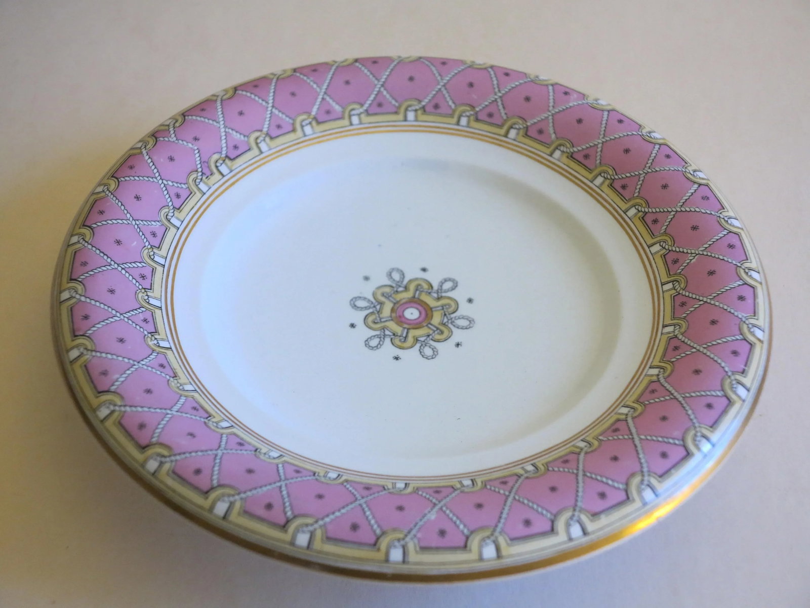 1865 Antique Wedgewood Pearlware Footed Serving Tazzas - A Pair - 6