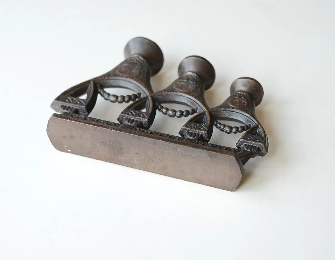 Mid-Century Cast Iron Russian Matryoshka Candelabra - 7