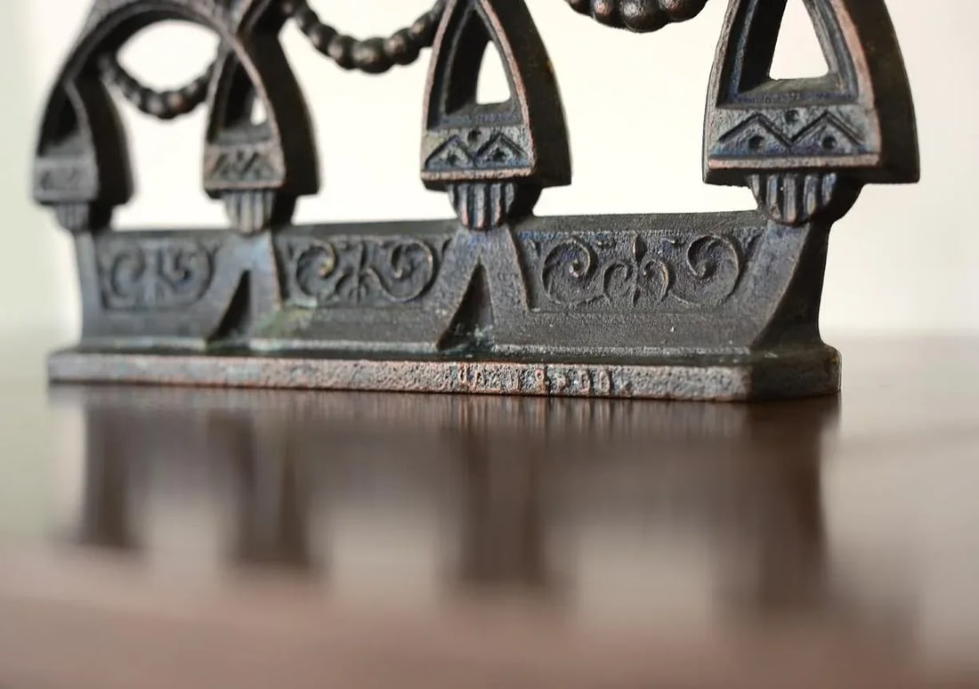 Mid-Century Cast Iron Russian Matryoshka Candelabra - 8
