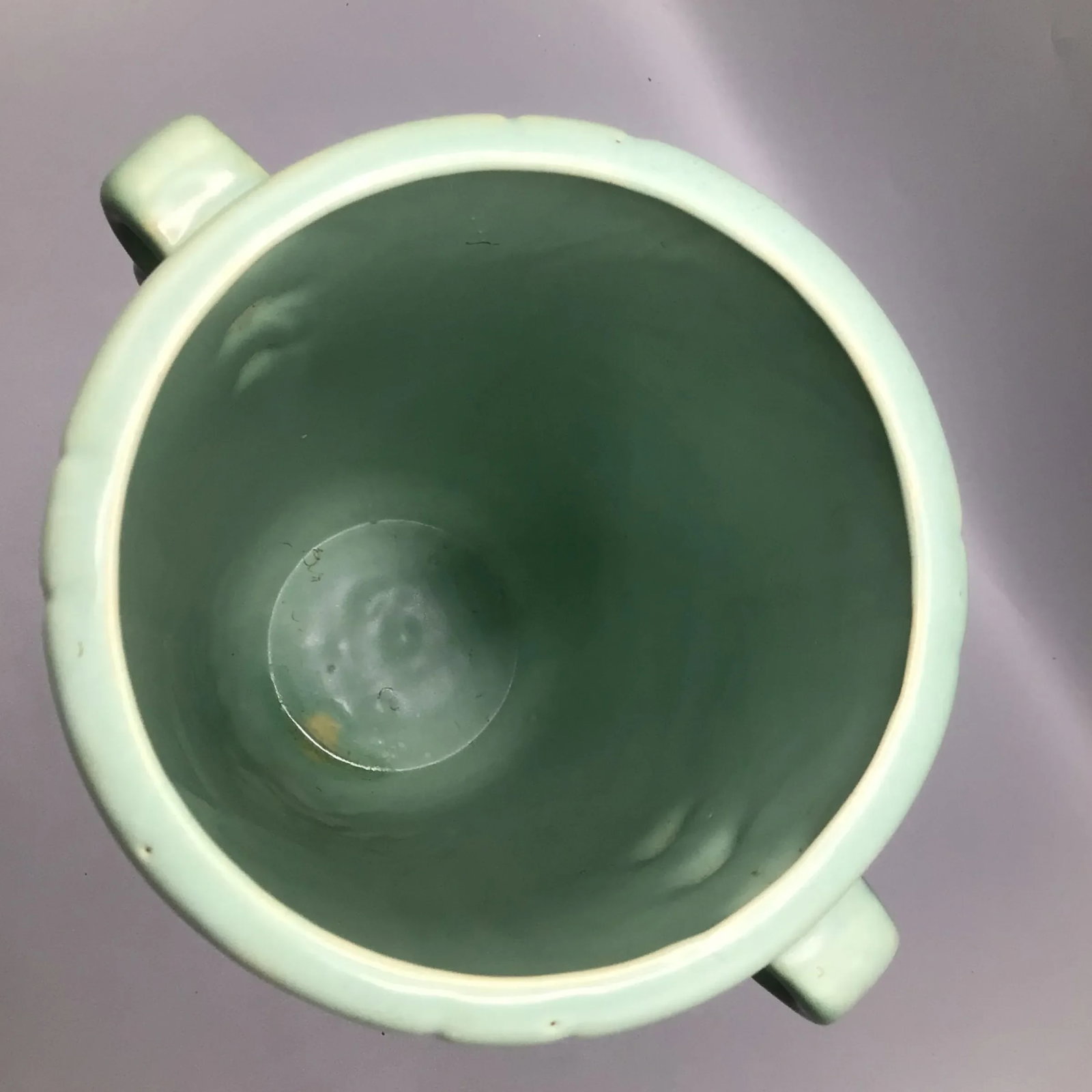 Weller Pottery Wild Rose Double Loop Handled Vase - 9