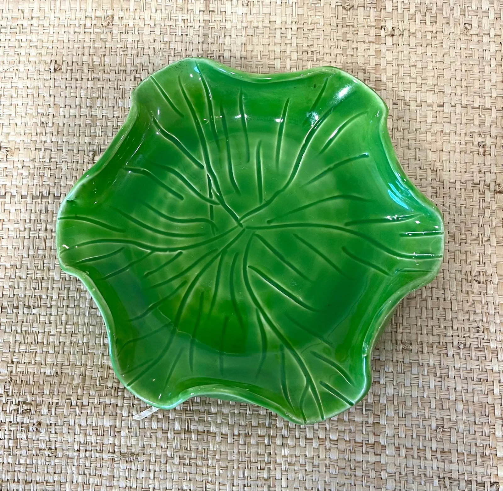 Vintage Jean Rogers Signed Cabbage Bowl With Underplate - 5