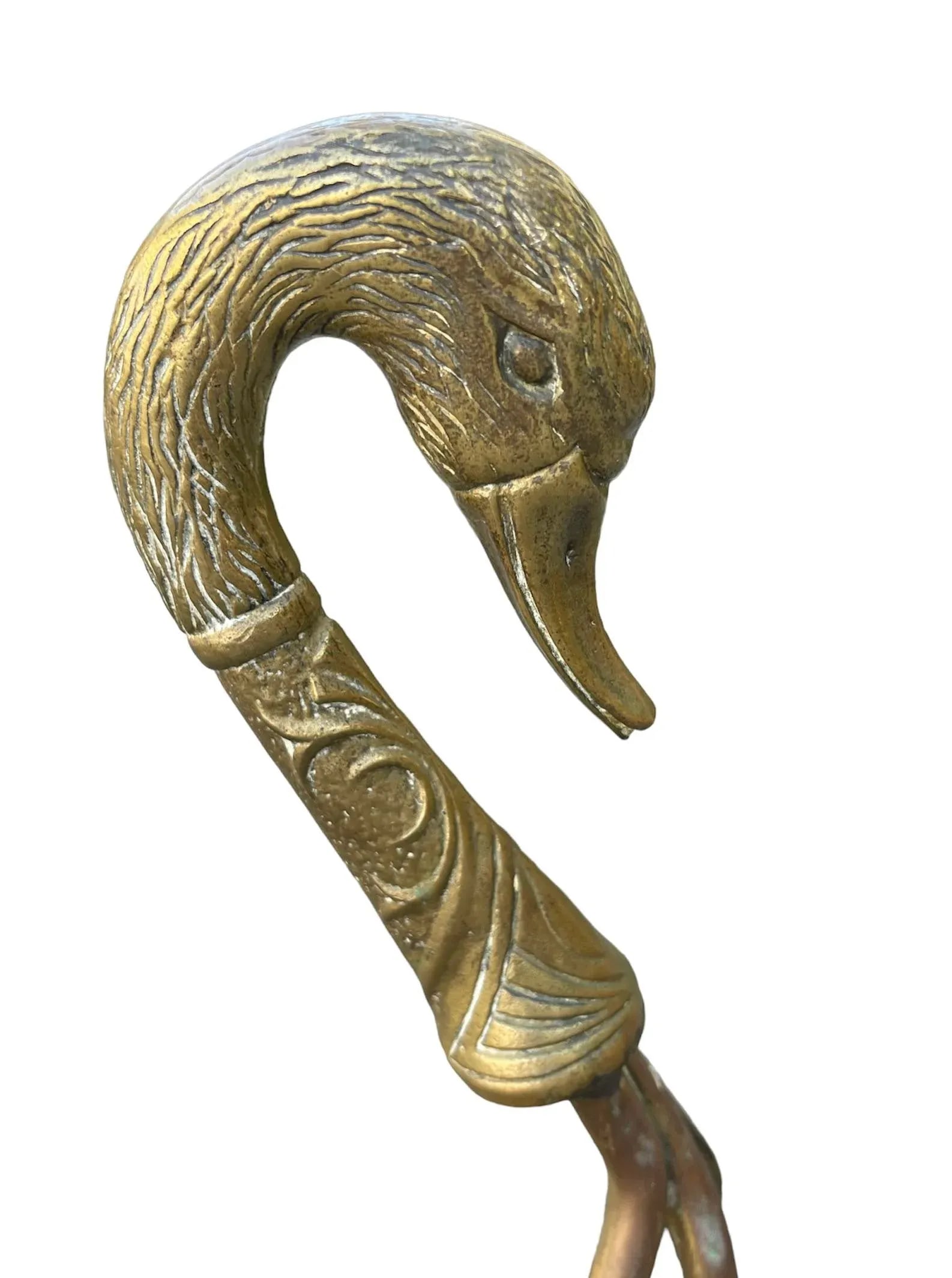 Maison Jansen Brass Swan Magazine Holder - 7